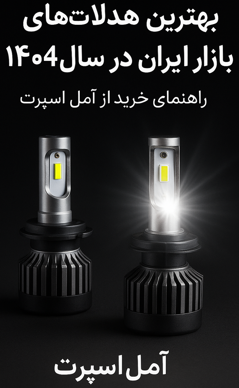 اهنمای خرید بهترین هدلایت خودرو در ایران از فروشگاه آمل اسپرت