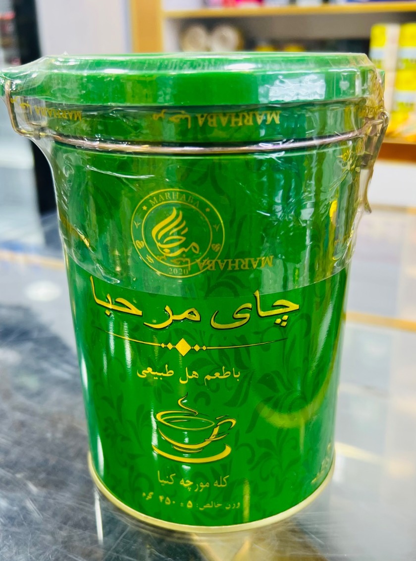 چای مرحبا قوطی فلزی