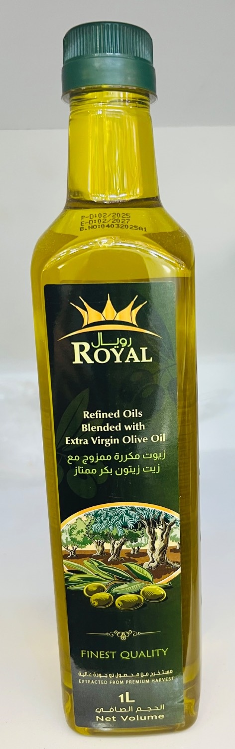 روغن زیتون تصفیه شده و فرابکر 1 لیتری رویال