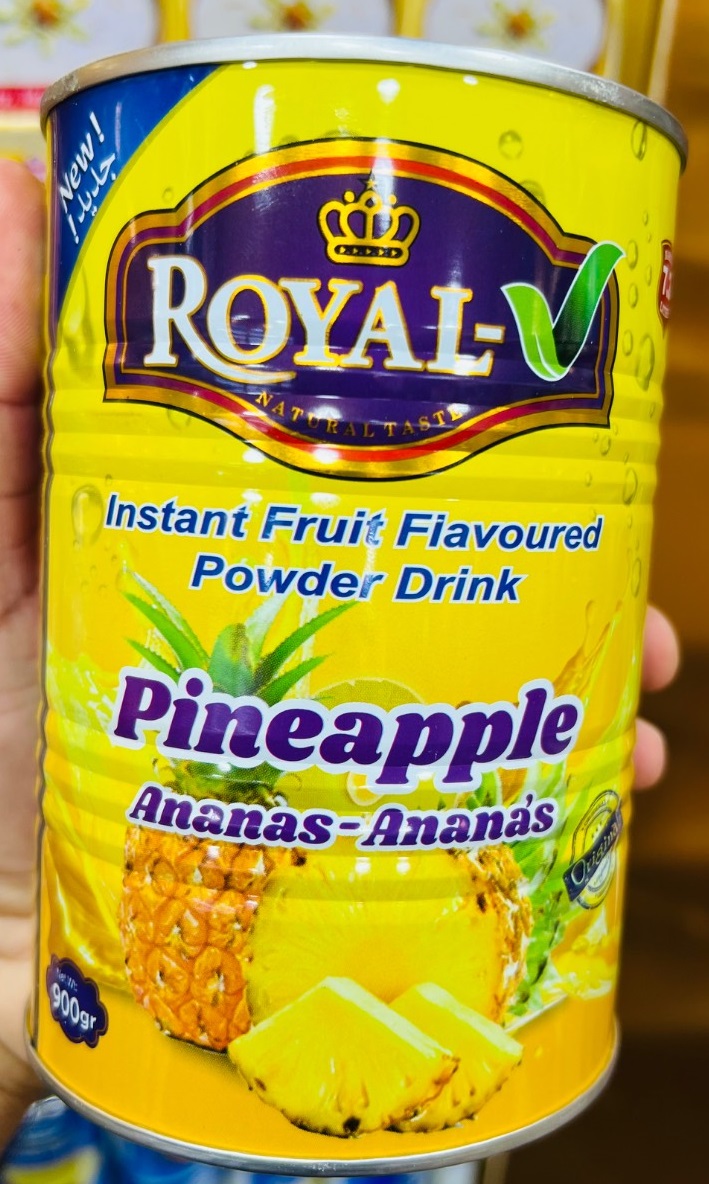 پودر شربت فوری رویال royal مدل آناناس pineapple وزن 900 گرم