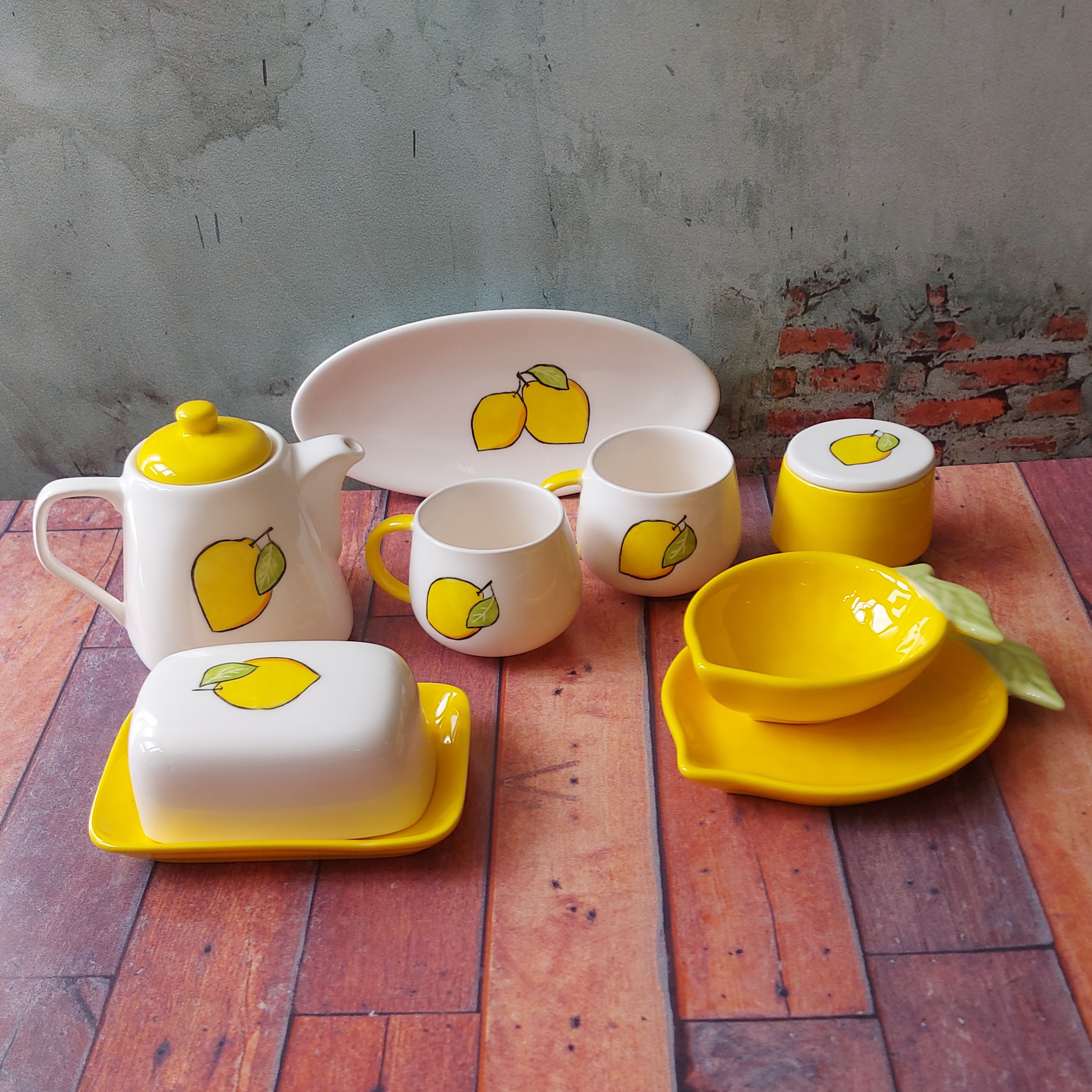 ست چایخوری طرح لیمو