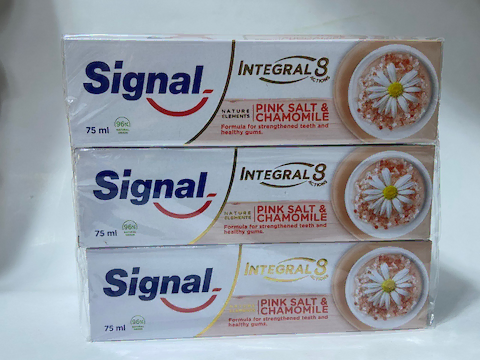 خمیردندان سیگنال8کاره(نمک صورتی و روغن بابونه)