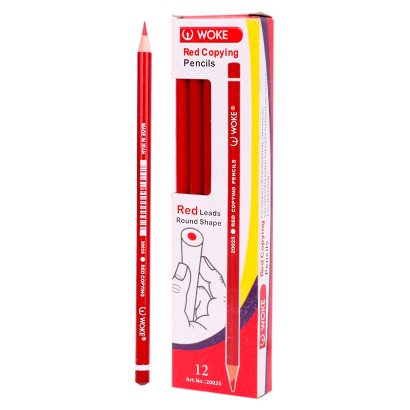 مداد قرمز ووک WOKE 20025 (بسته 12 تایی)