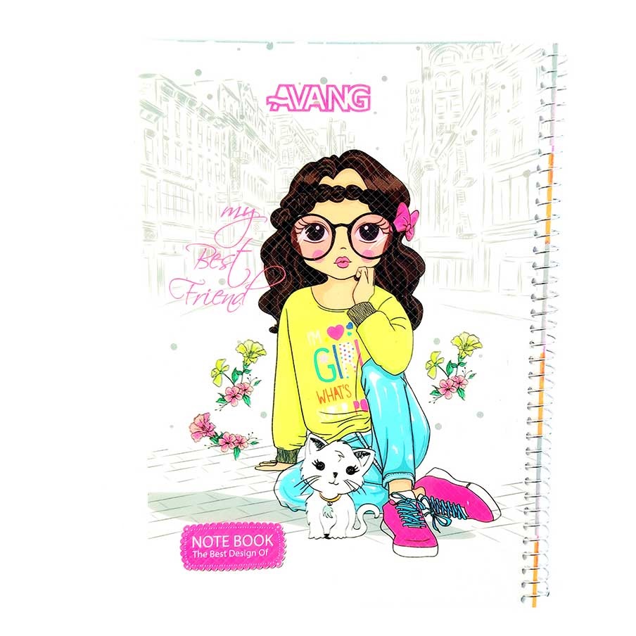 دفتر 100 برگ فنری آونگ (بسته 6تایی)