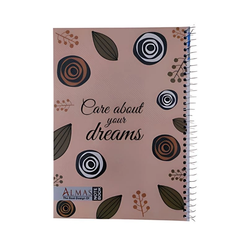 دفتر 100 برگ فنری زبان (بسته 6تایی)