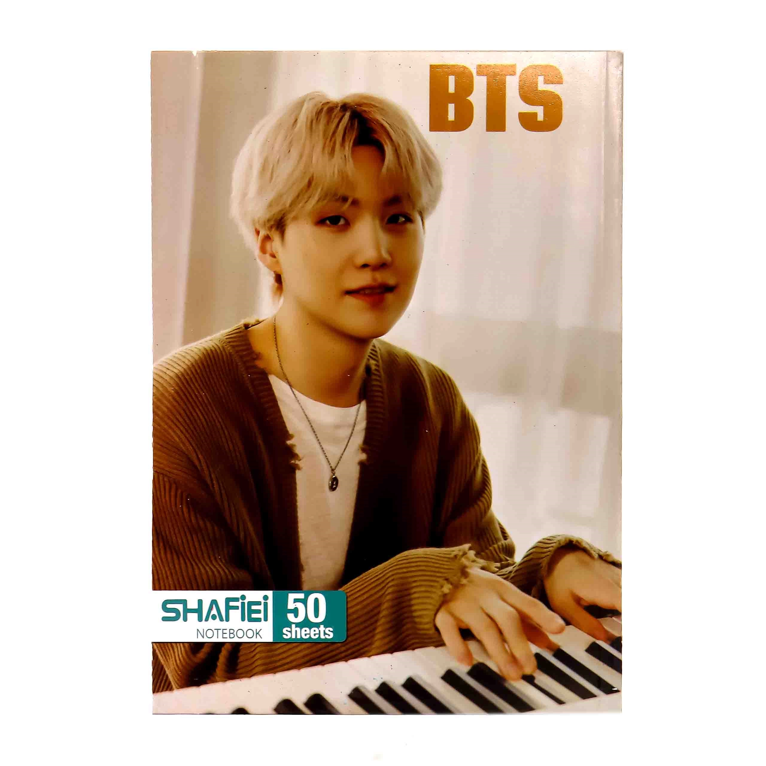دفتر 50 برگ بی تی اس ته چسب شفیعی