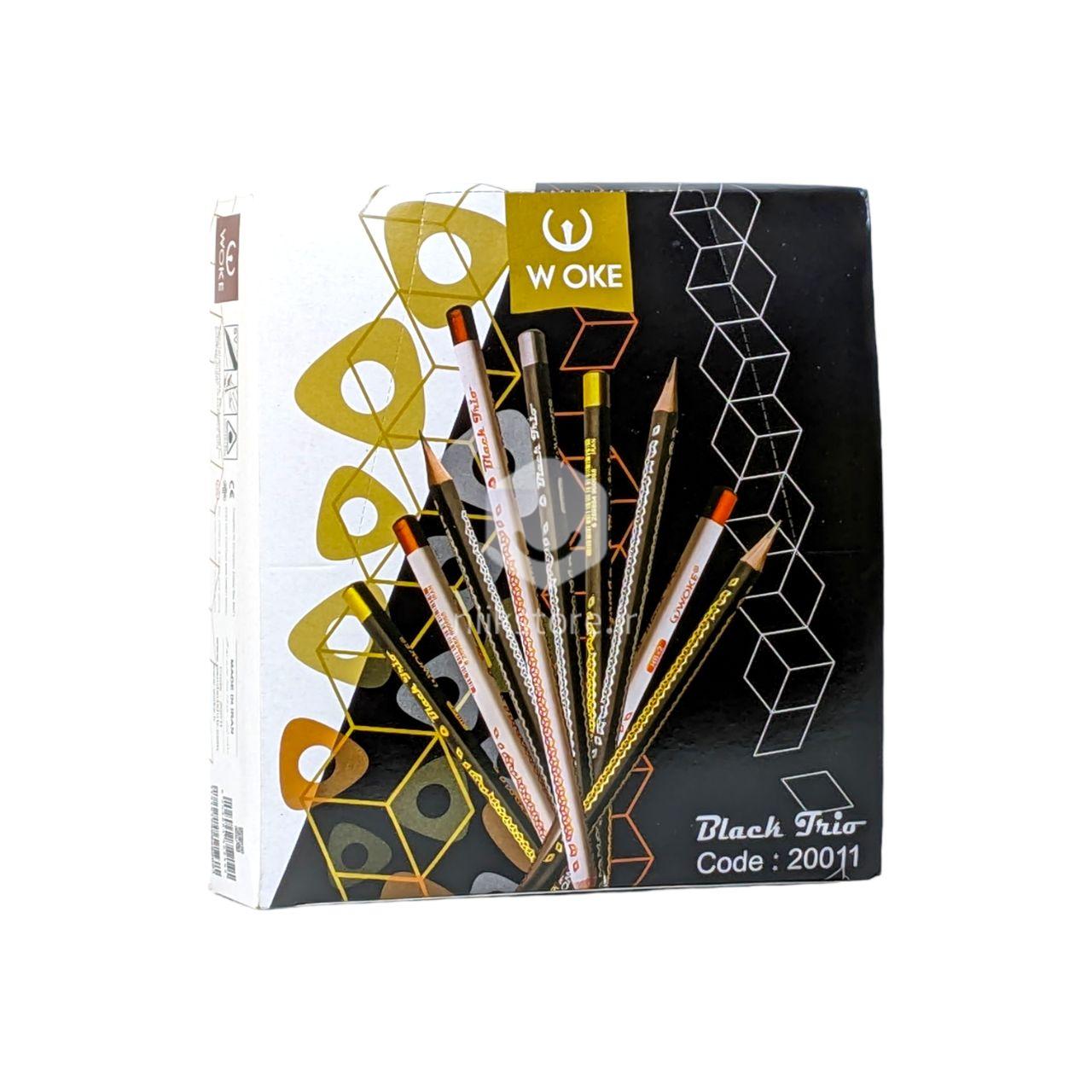 مداد مشکی ووک WOKE 20011 (بسته 12 تایی)