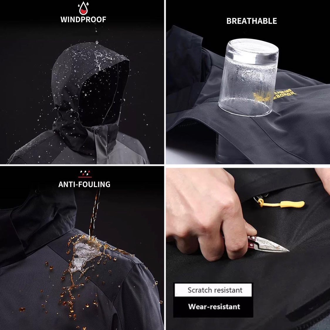 كاپشن دوپوش پلار دار (دوقلو )گورتكس