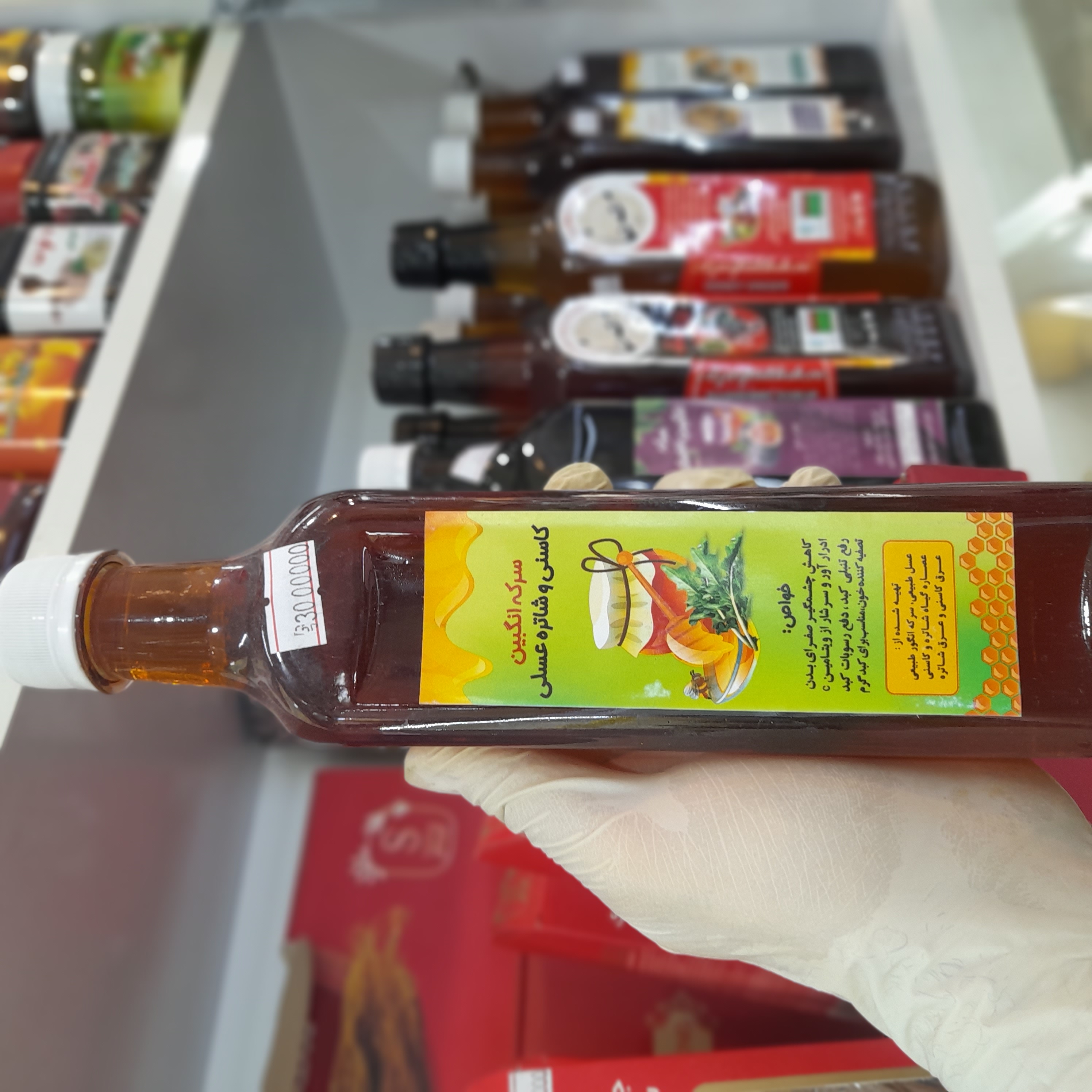 سرکه انگبین کاسنی و شاتره عسلی