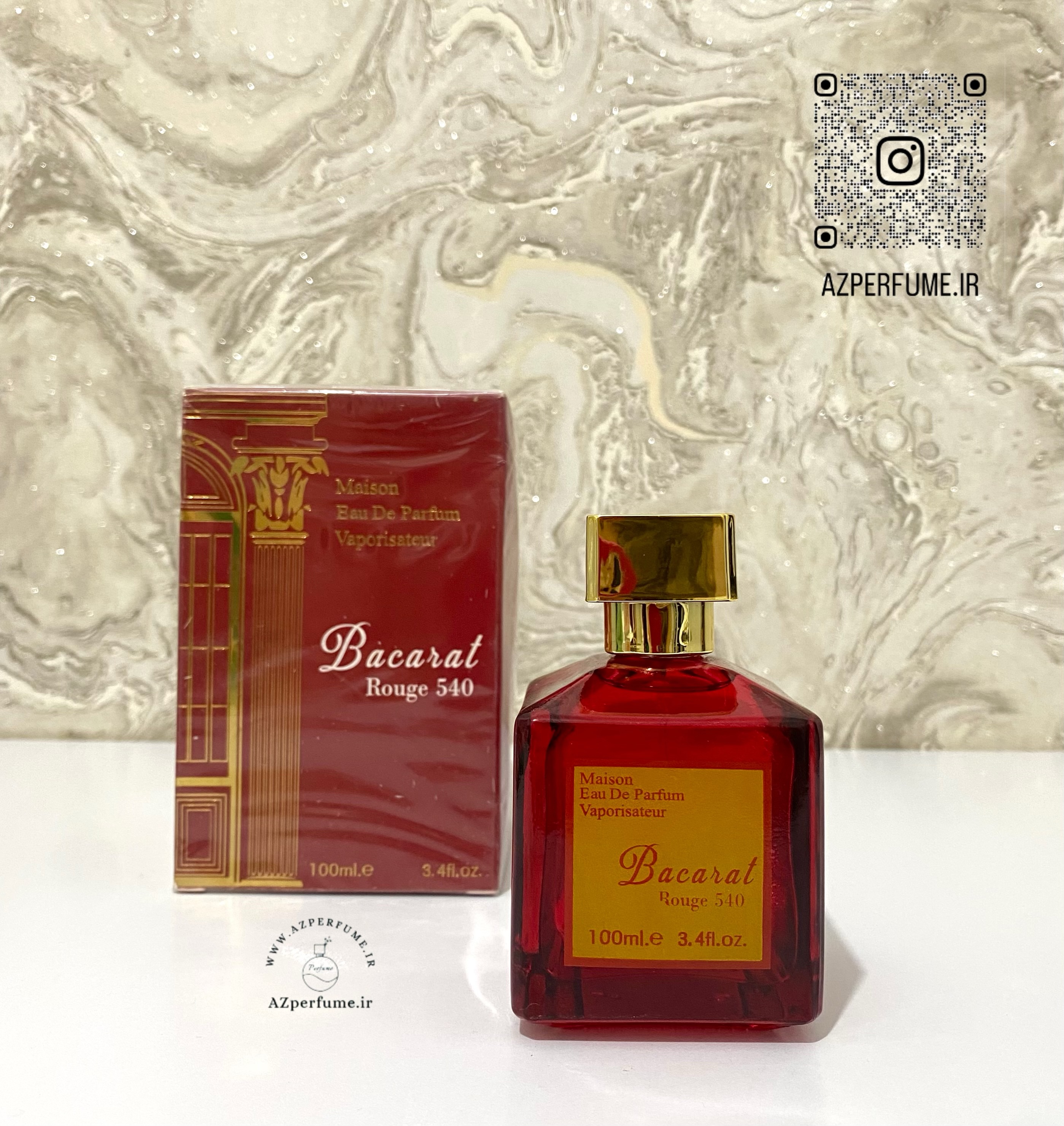باکارات رژ قرمز 100میل