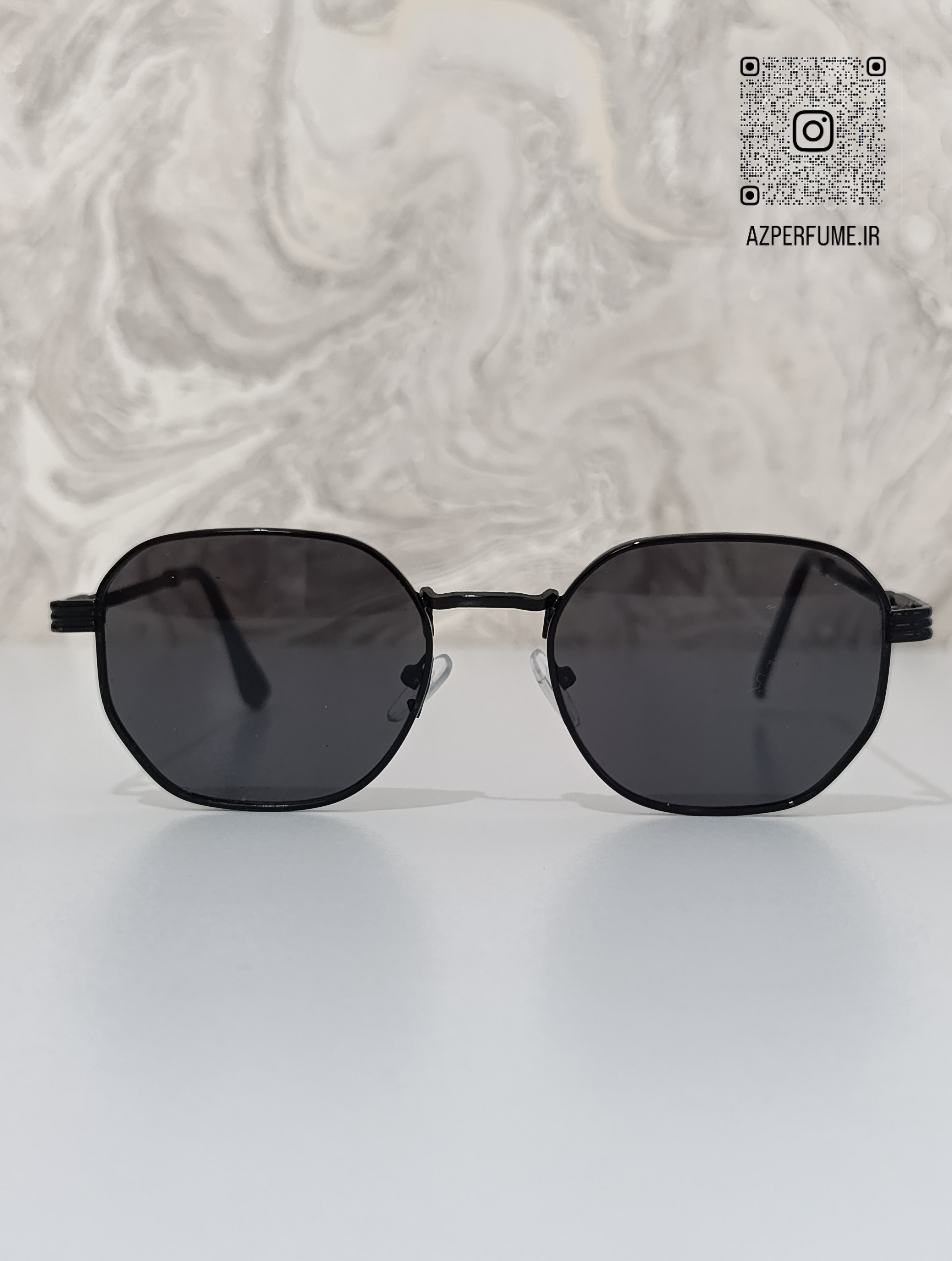 عینک دودی فلزی UV 400