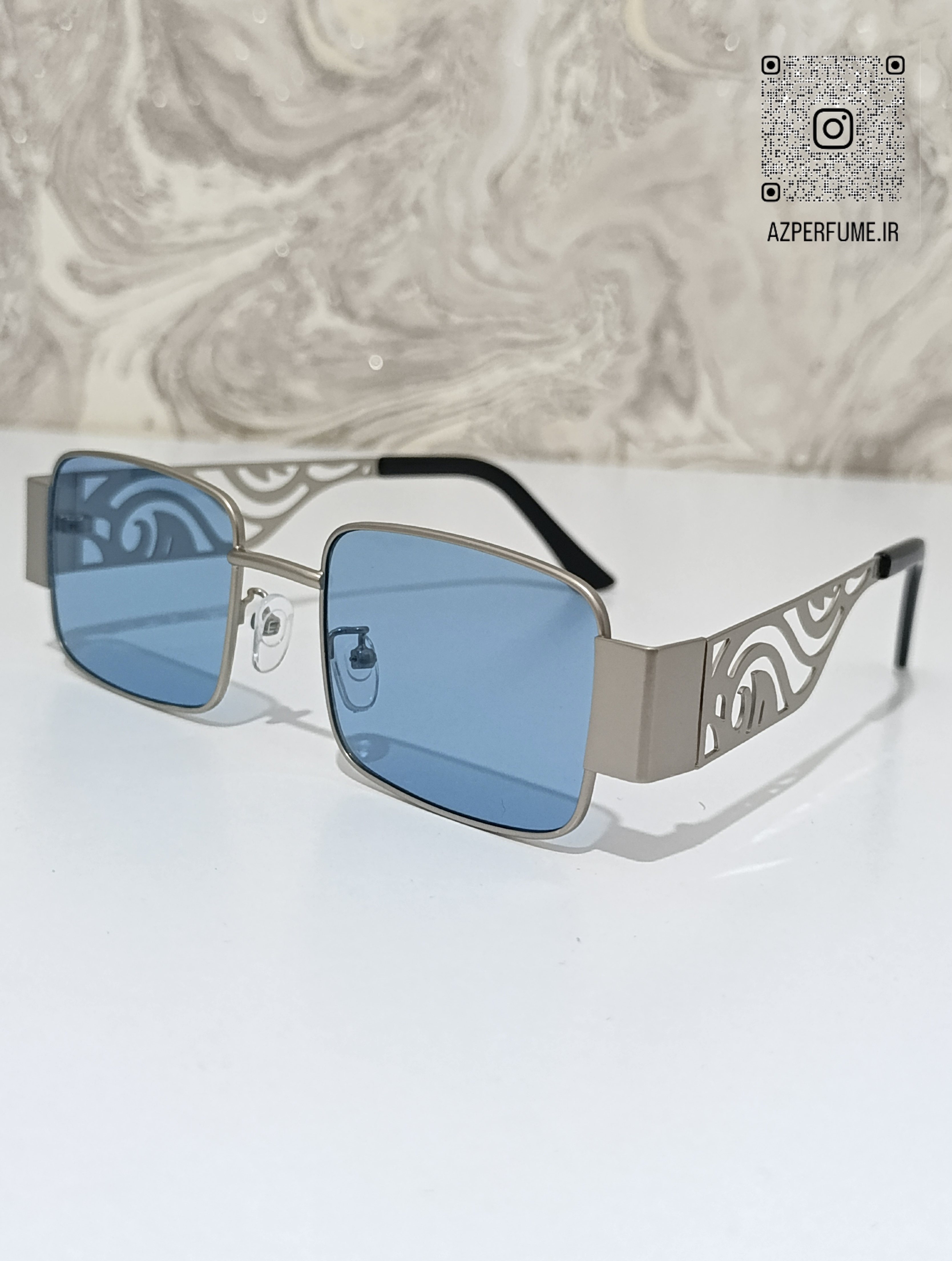 عینک دسته فلزی طرح دار