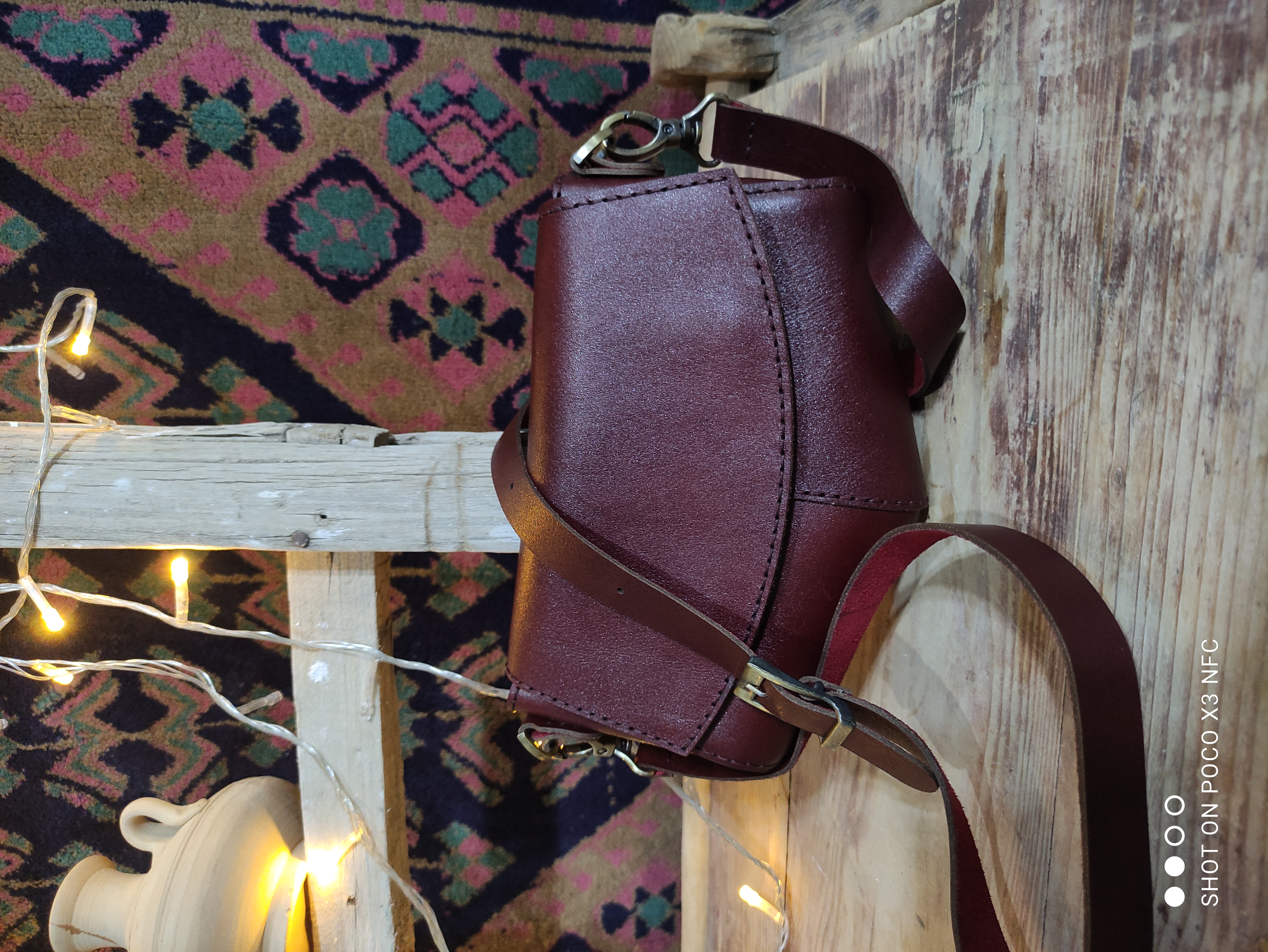 مینی کیف دوشی ،کمری زنانه چرم طبیعی