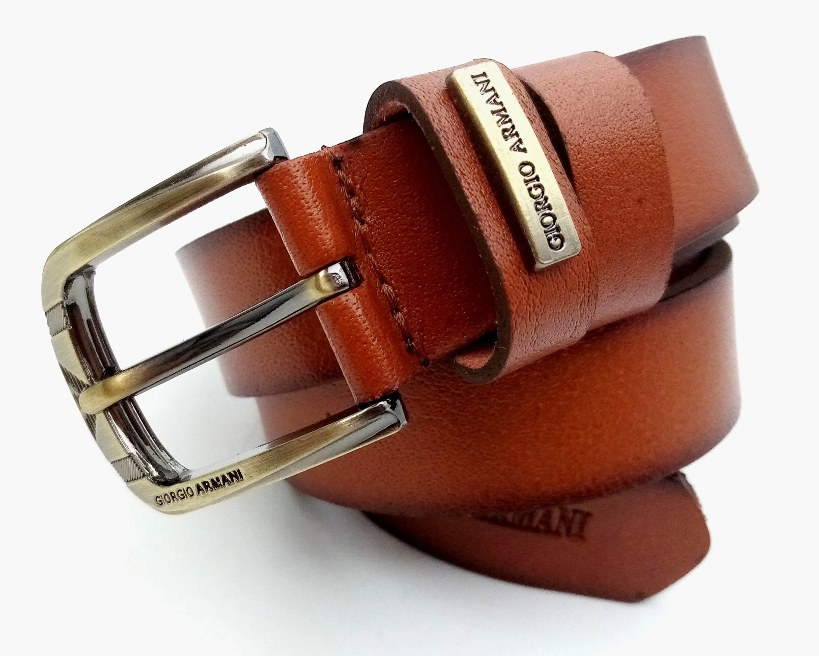 کمربند چرم باریک جورجیو آرمانی،کمربند چرم خارجی،کمربند چرم برند، کمربند چرم باریک اصل
