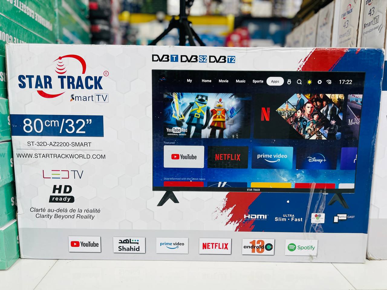 تلویزیون ال ای دی 32 اینچ استار ترک مدل ST-32D-QY2200