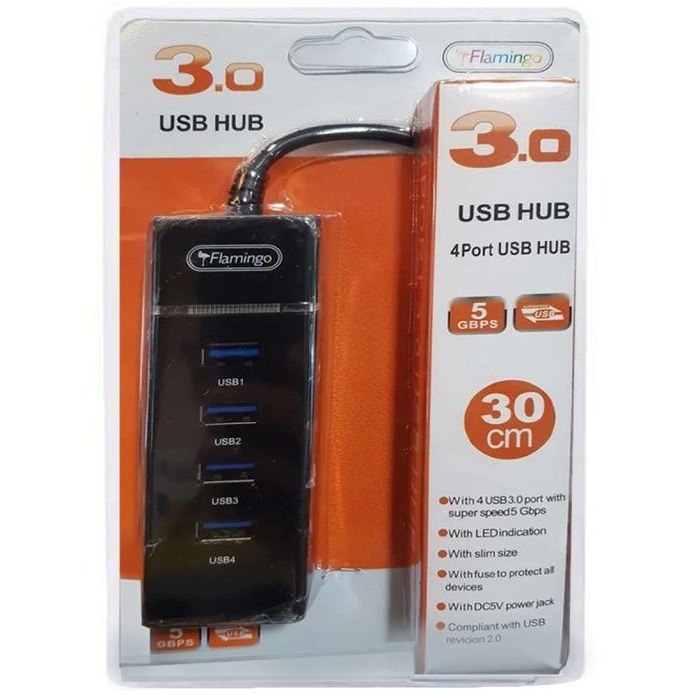 هاب چهار پورت USB3.0 فلامینگو