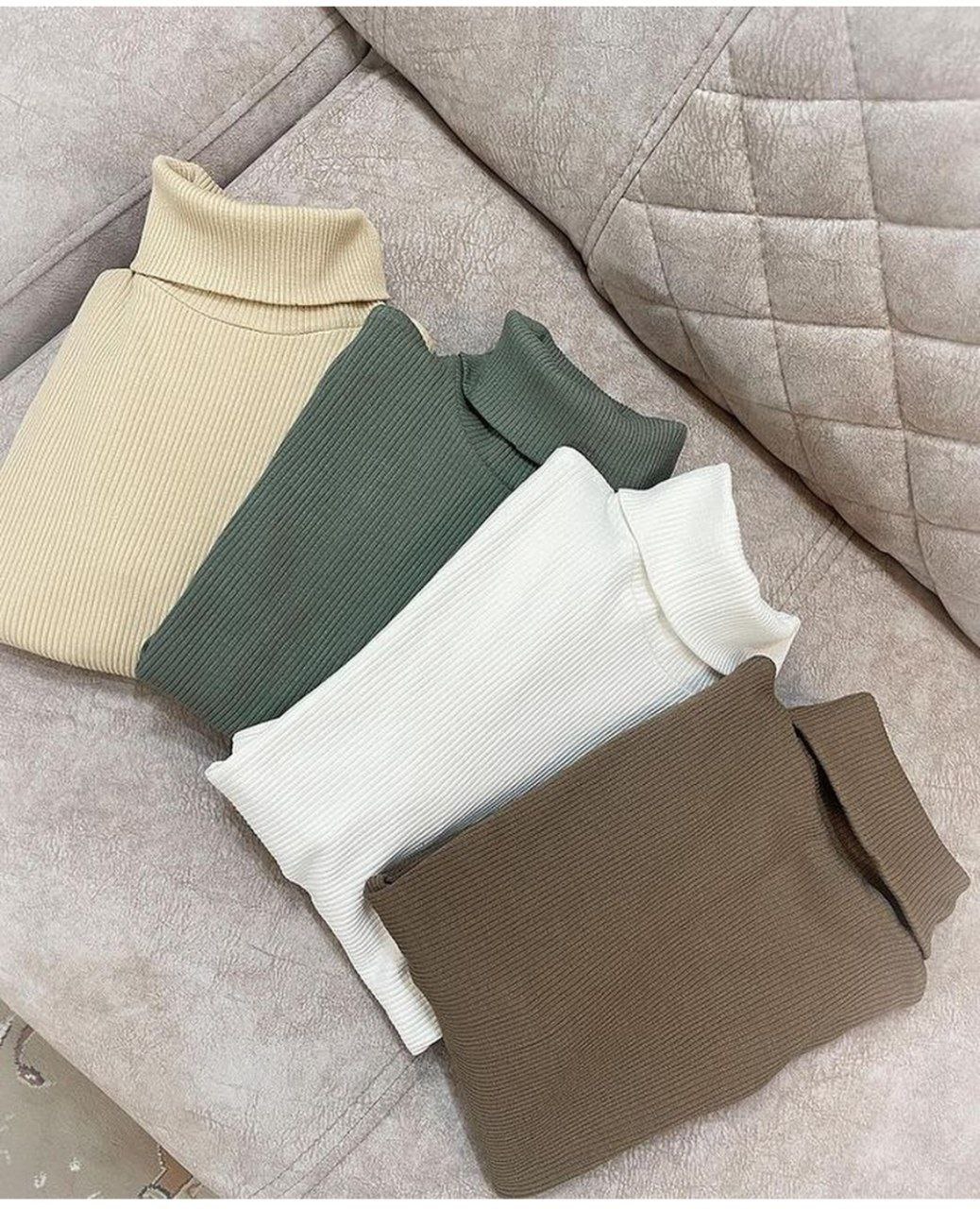 تیشرت یقه اسکی زنانه جنس فانریپ کبریتی فری سایز 36 تا 42 - کد 2911