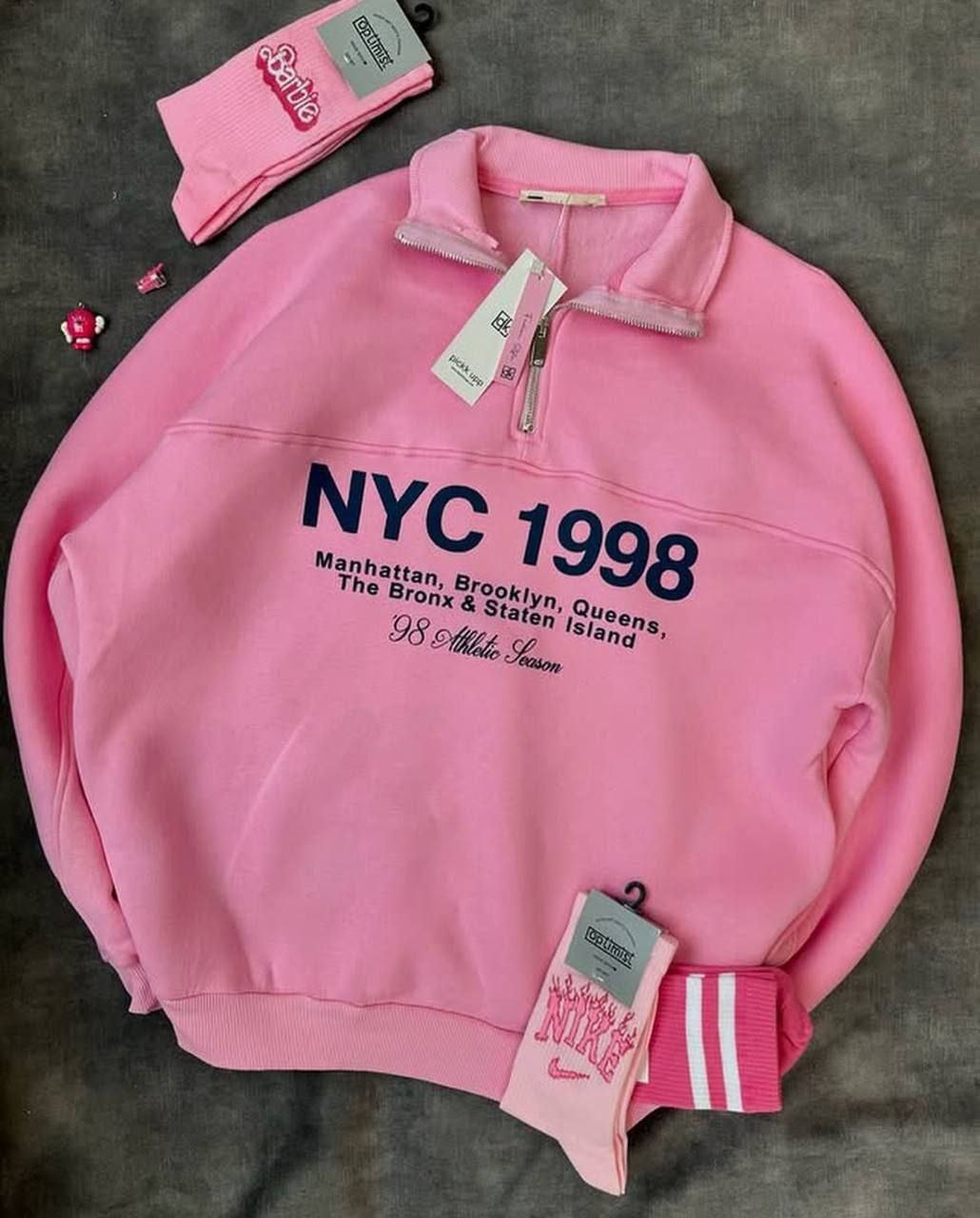 دورس نیم‌زیپ NYC زنانه جنس دورس کرکی فری سایز 36 تا 44 - کد 3091