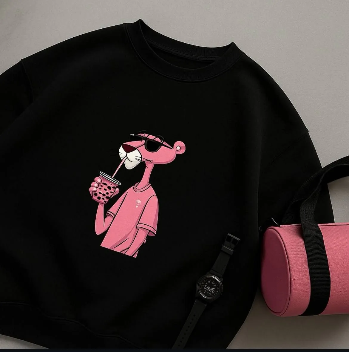 دورس پلنگ صورتی - دورس کرکی فوق نرم - فری سایز (۳۶ تا ۴۴) - طرح پلنگی جسورانه 9416