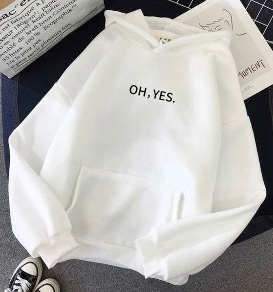 هودی زنانه Oh Yes جنس دورس کرکی فری سایز 36 تا 44 - کد 8475