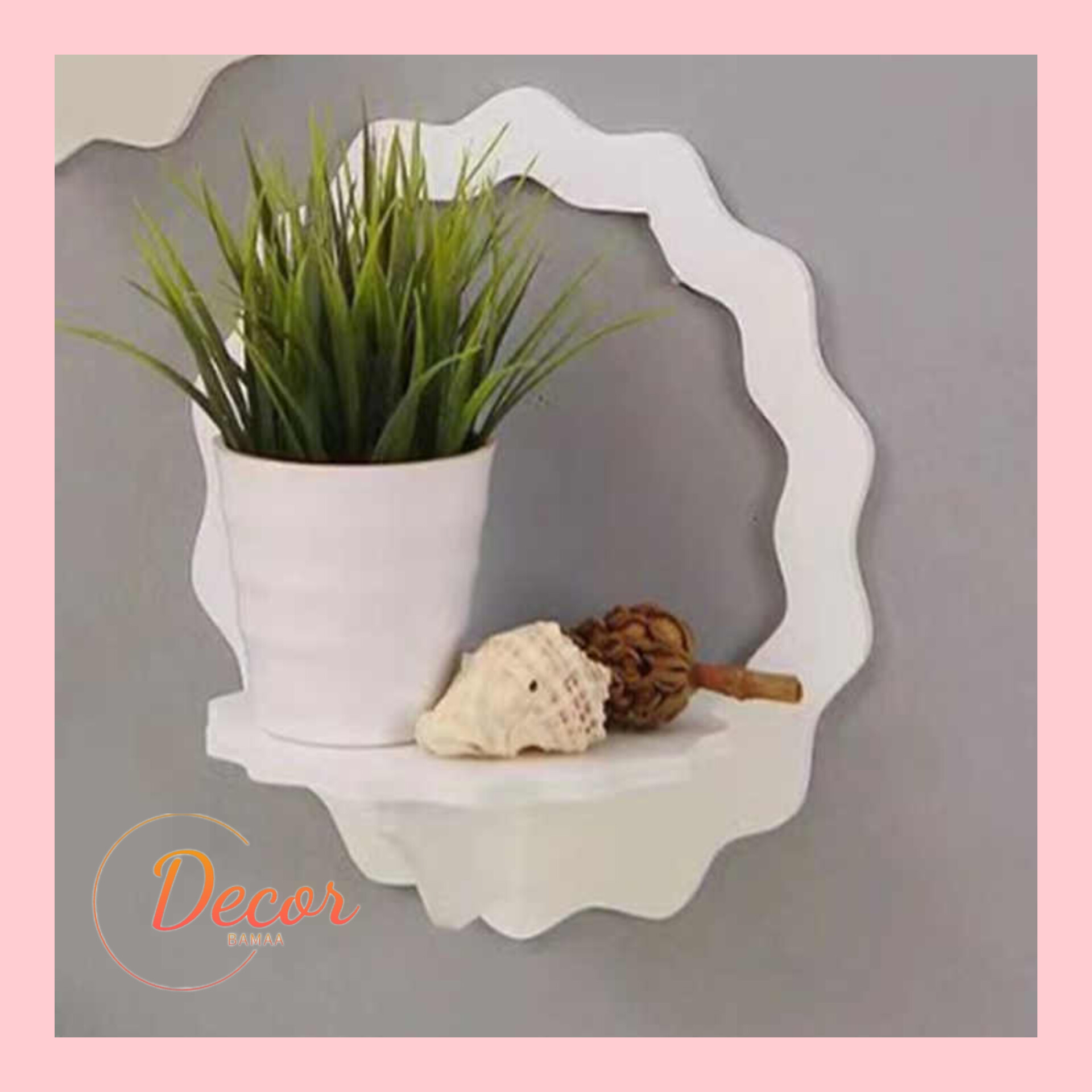 شلف دیواری دایره ای طرح دار