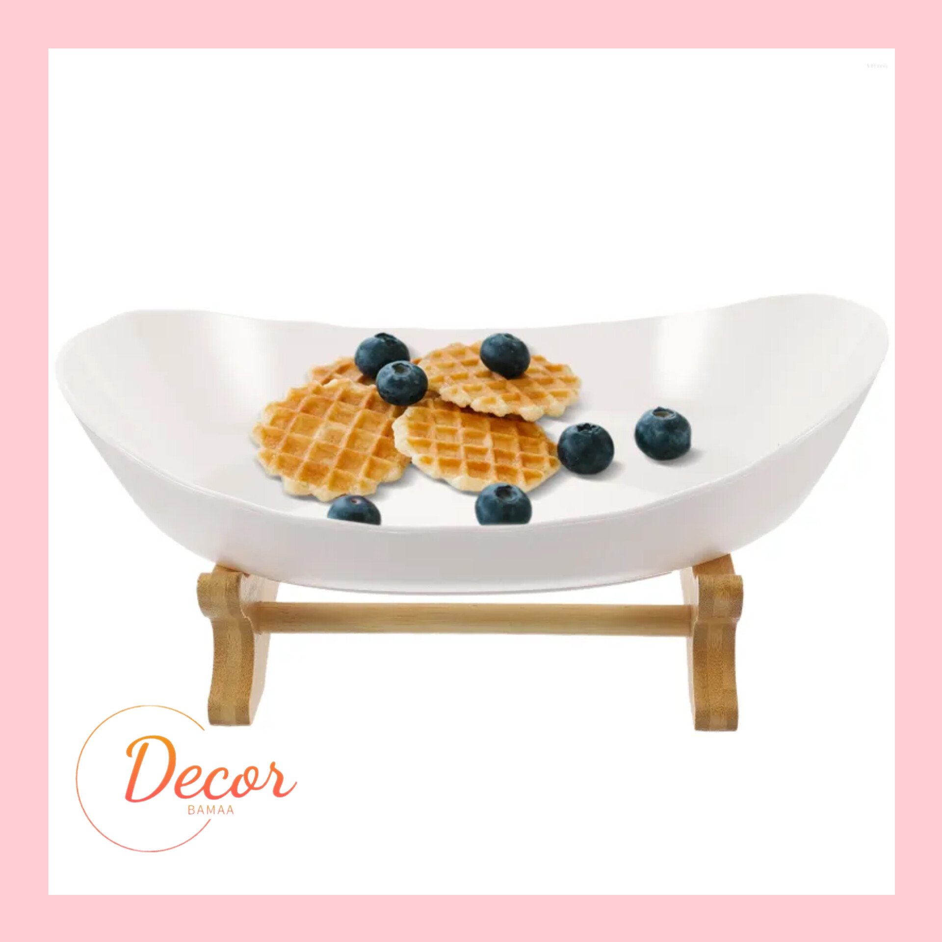 استند پذیرایی پلی اتیلن پایه چوبی قایقی