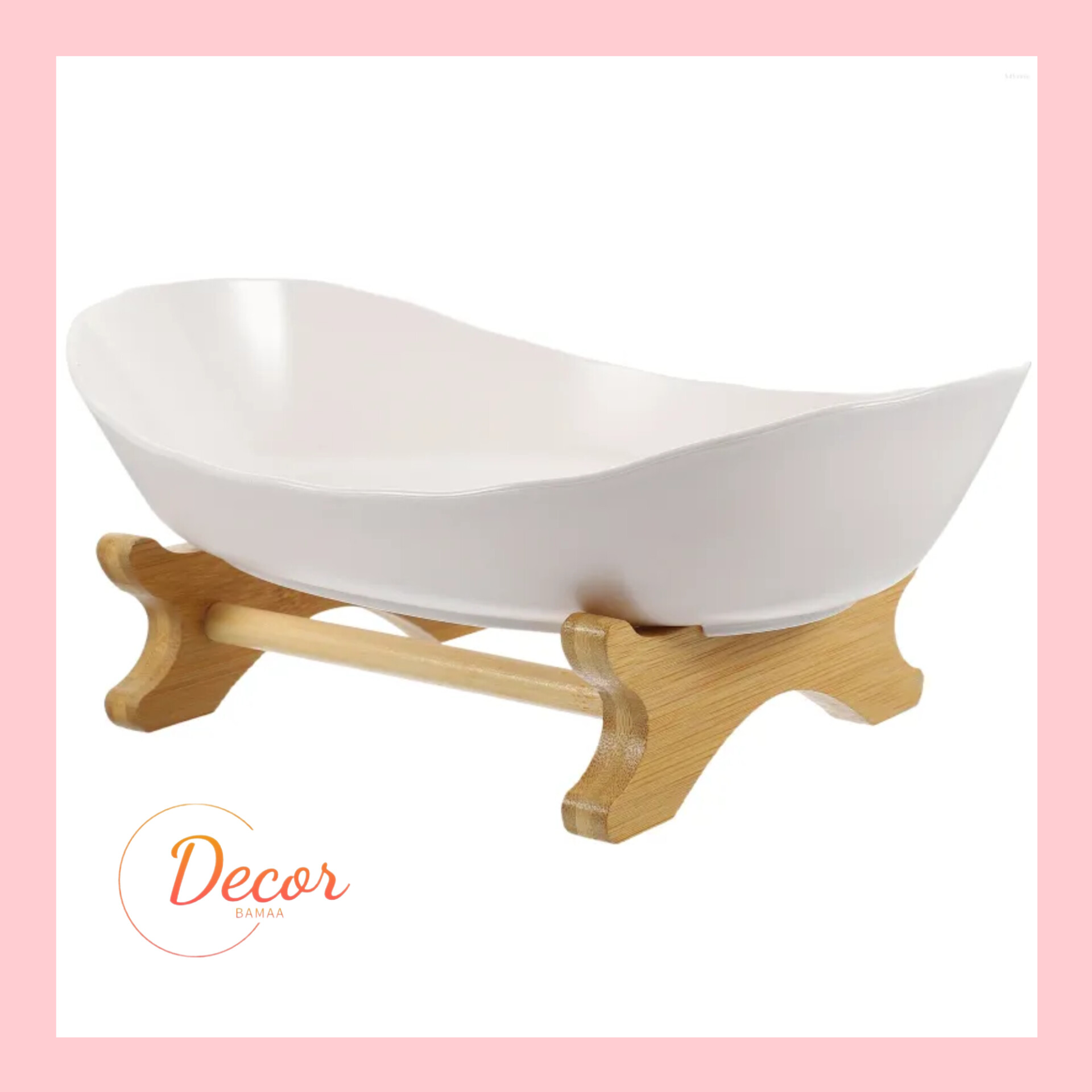 استند پذیرایی پلی اتیلن پایه چوبی قایقی