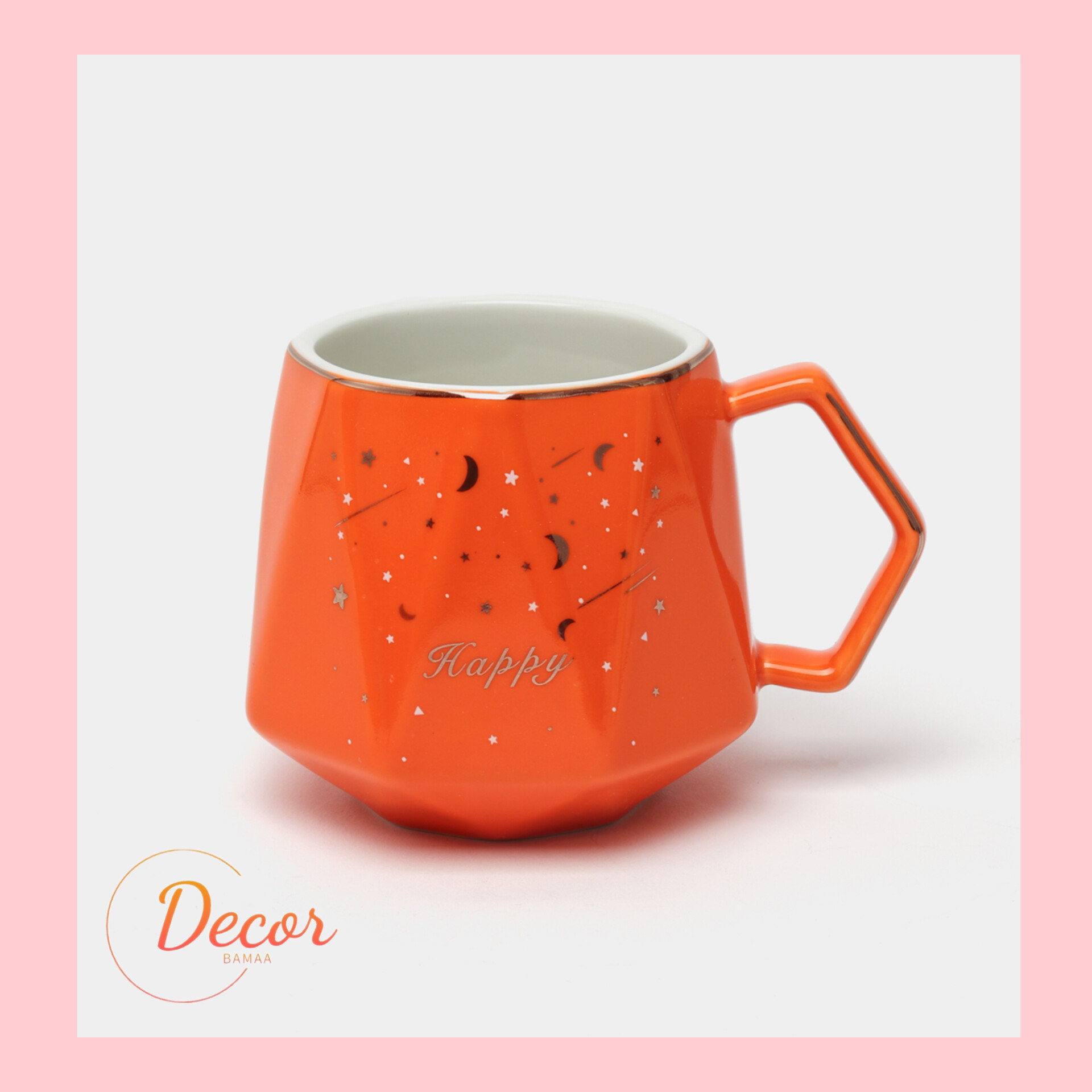 ماگ درب دار سرامیکی لاکچری مدل قلبی همراه با جعبه کادویی