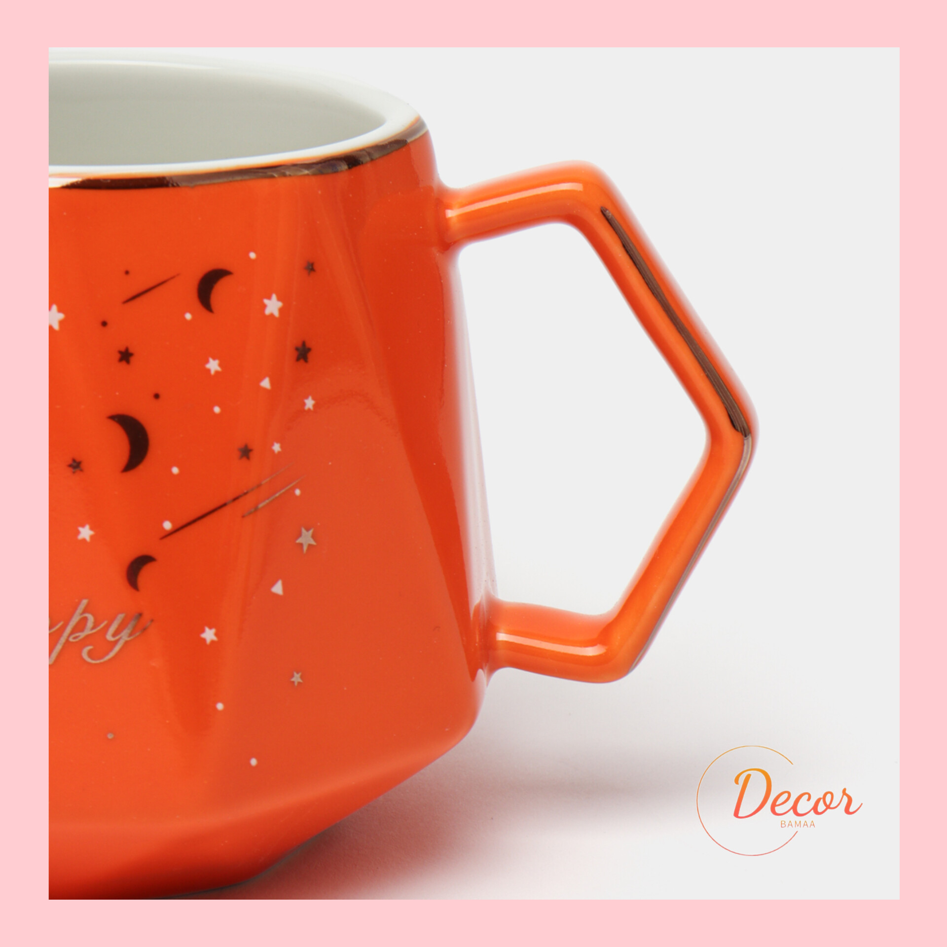 ماگ درب دار سرامیکی لاکچری مدل قلبی همراه با جعبه کادویی