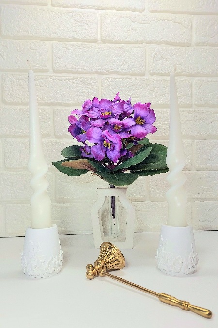 جاشمعی مینیاتوری با شمع قلمی