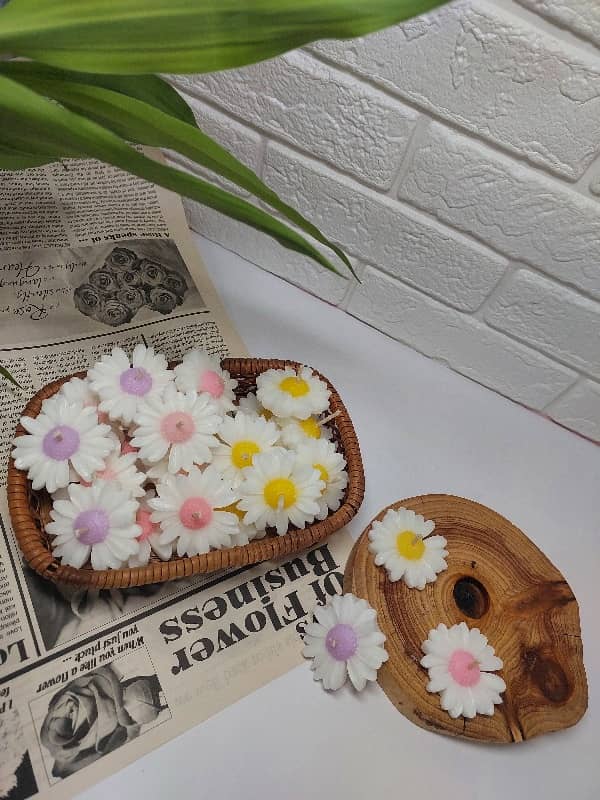 شمع گل مارگاریت شناور