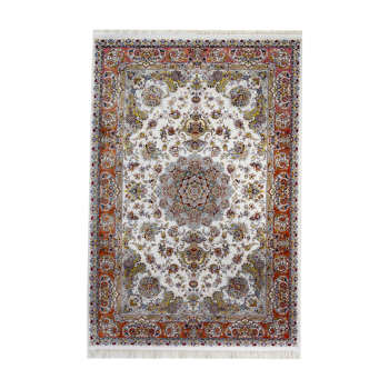 فرش ماشینی قالی تارا مدل خطیبی کد 1005