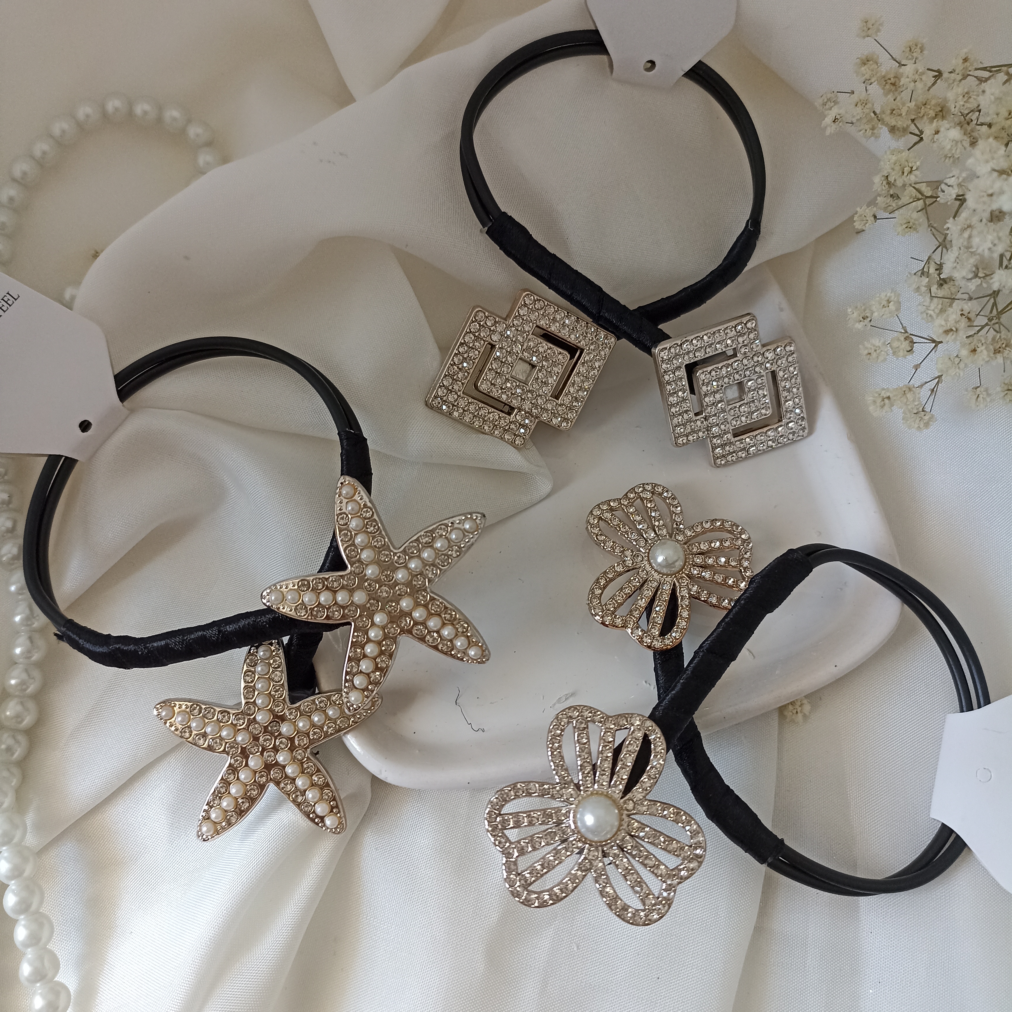 باندفر لوزی نگین دار