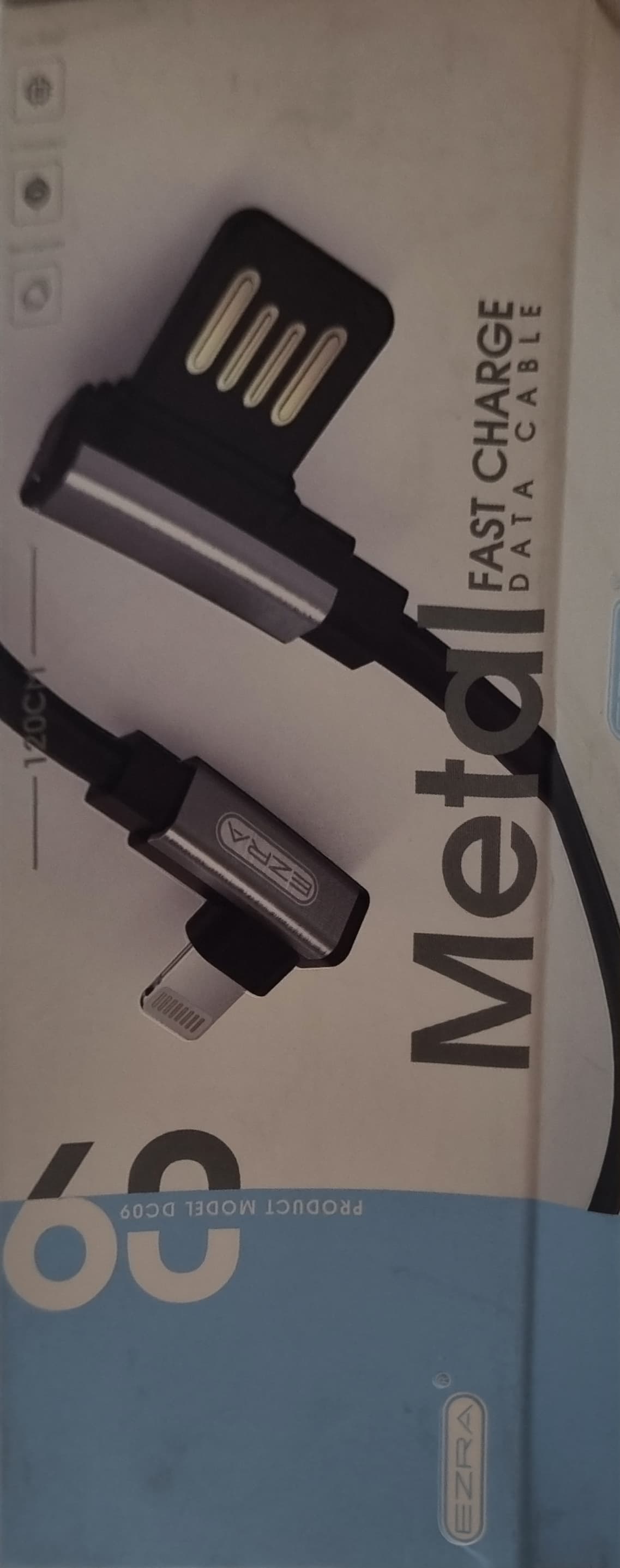 کابل شارژ موبایل لایتنینگ EZRA