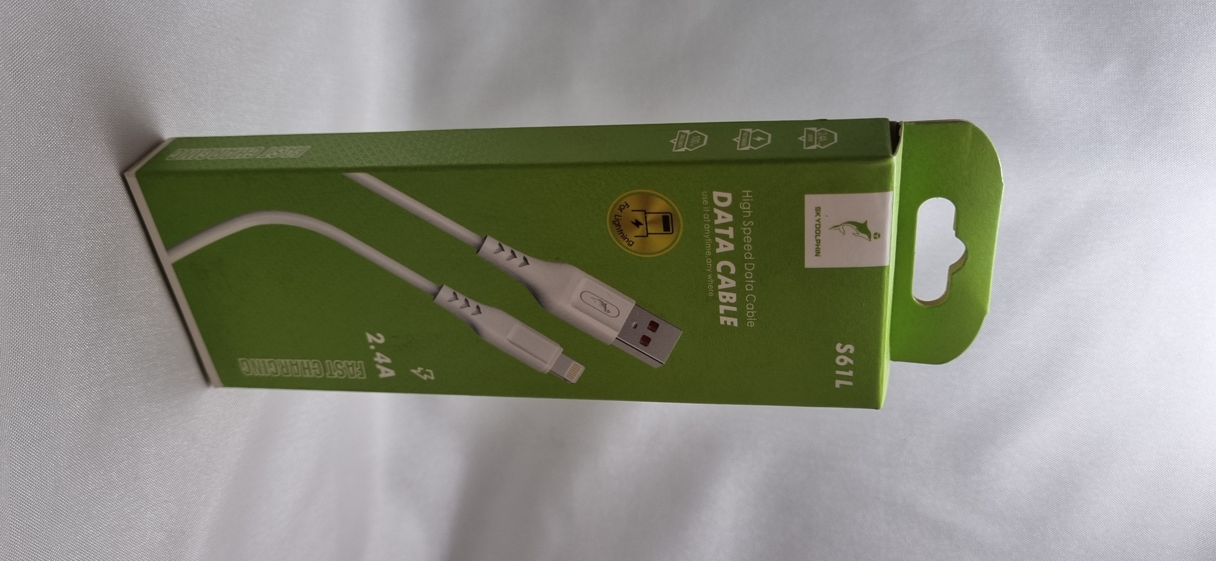 کابل تبدیل USB به لایتینگ اسکای دلفین مدل S61L طول 1 متر