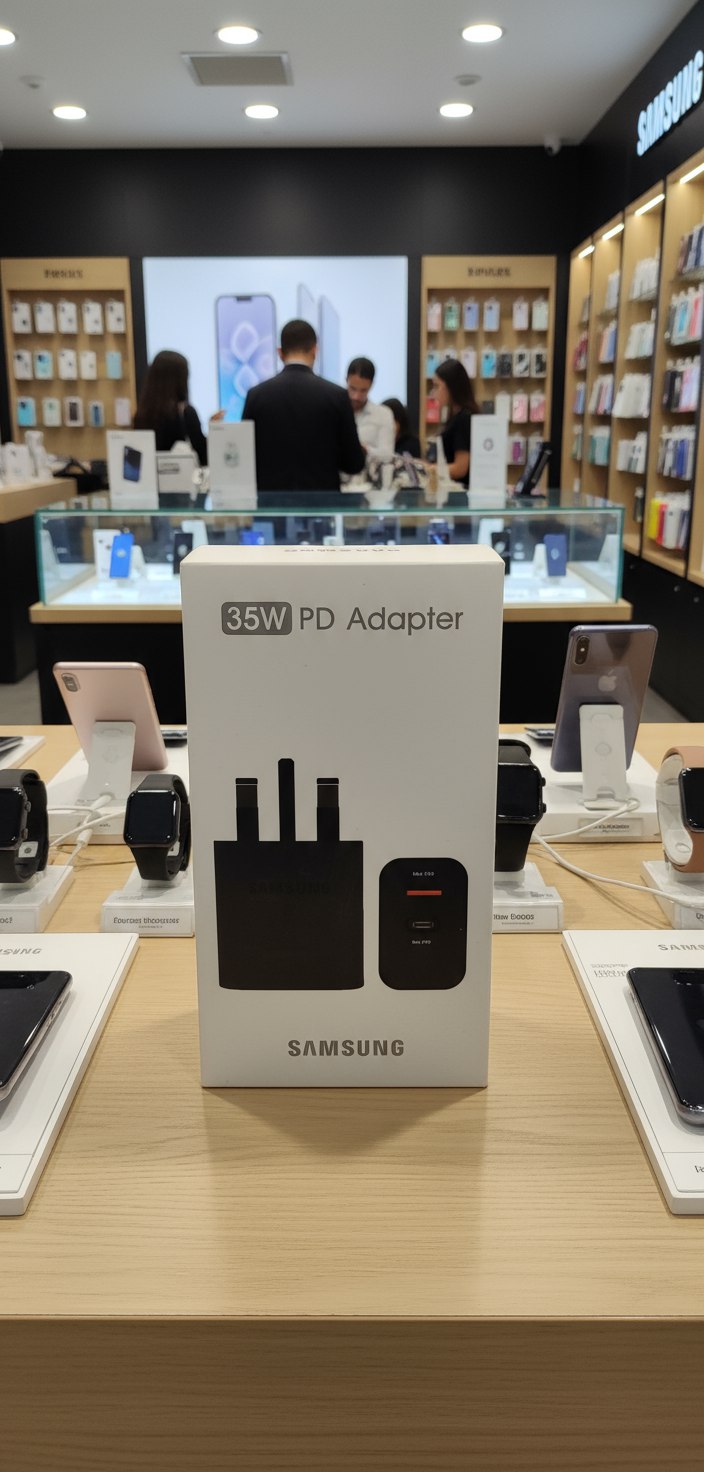 شارژر دیواری سامسونگ اورجینال مدل Samsung EP-TA220 سه پین توان 35 وات