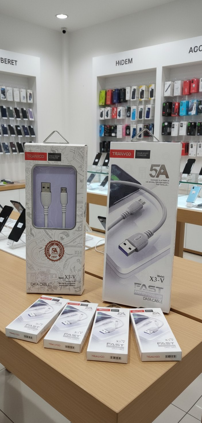 کابل شارژ اندروید ترانیو 1 متری مدل x3-v