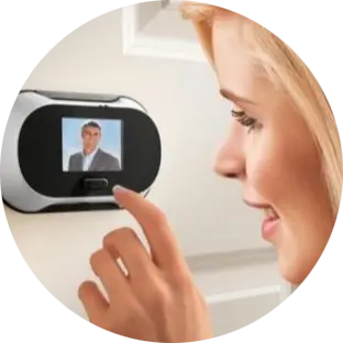 آیکون دسته دوربین چشمی درب آپارتمان وای فای WiFi