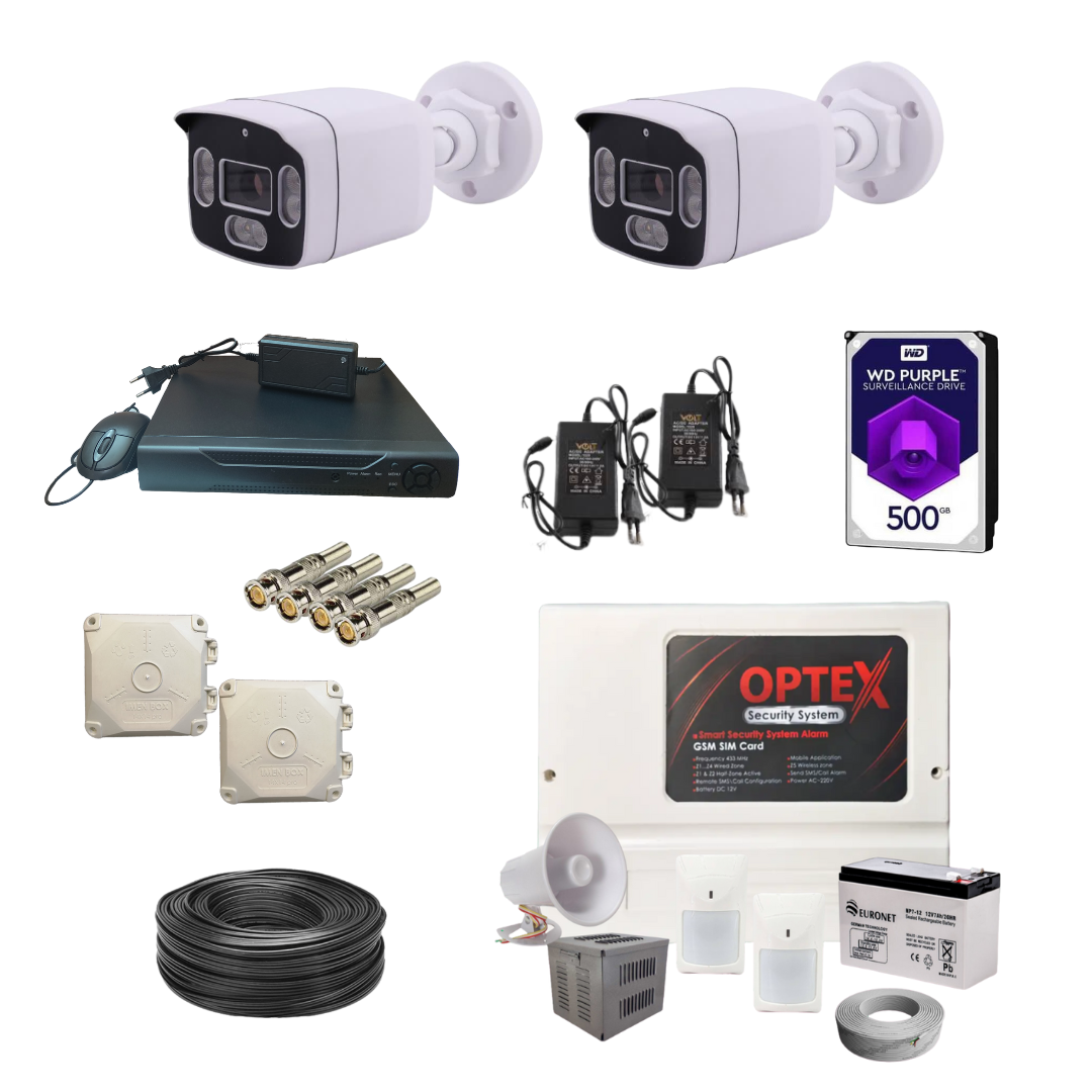 دوربین مداربسته کلارنت + دزدگیر اماکن سیمکارتی اوپتکس