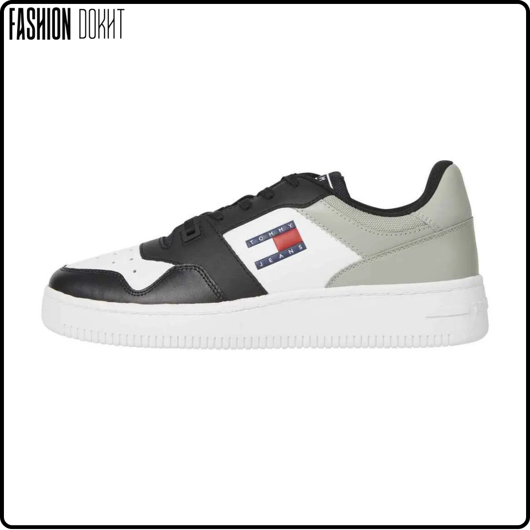 کفش اسنیکر سفید مردانه چرم اصل بند دار چرم - برند