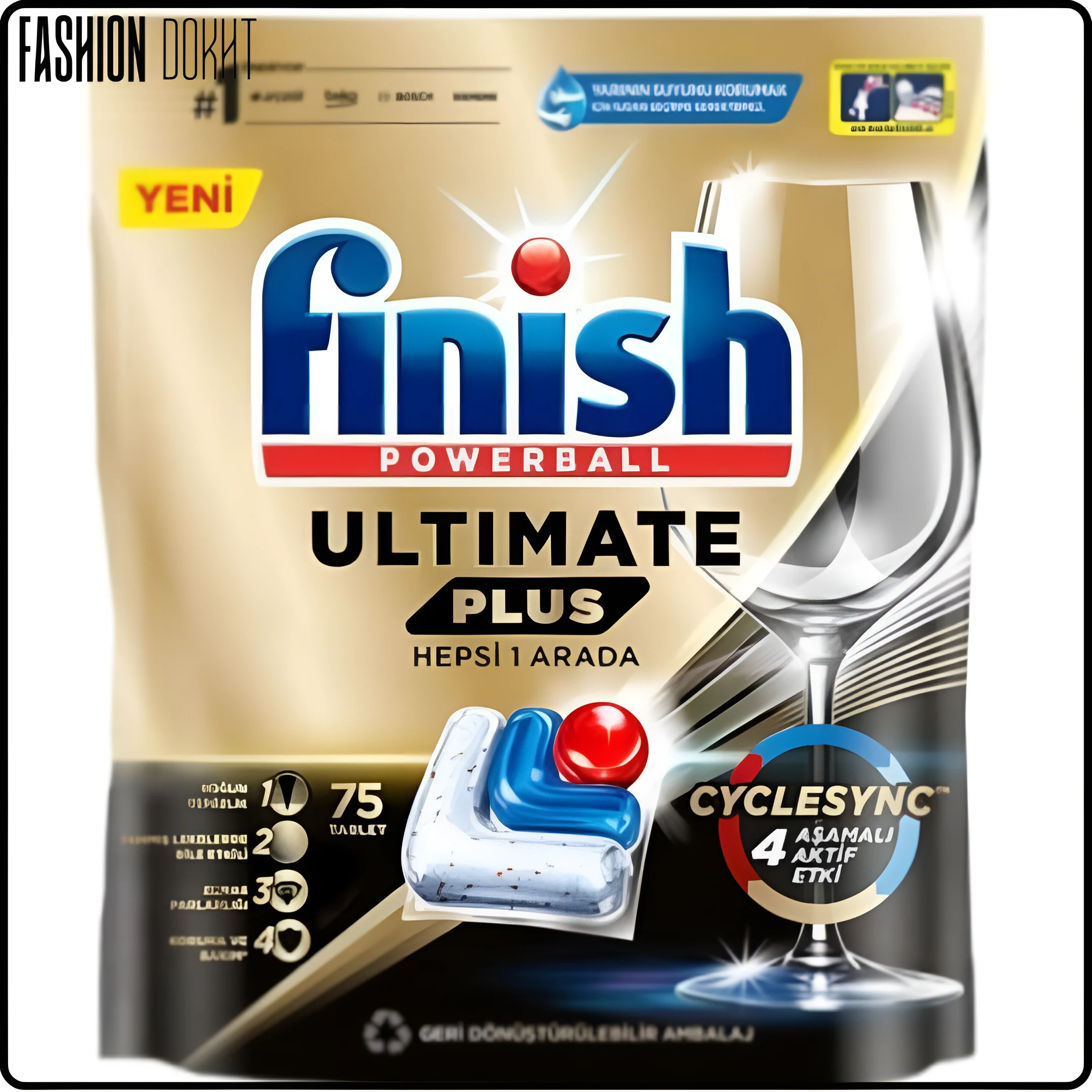 قرص ماشین ظرفشویی 75 عددی فینیش مدل Ultimate Plus