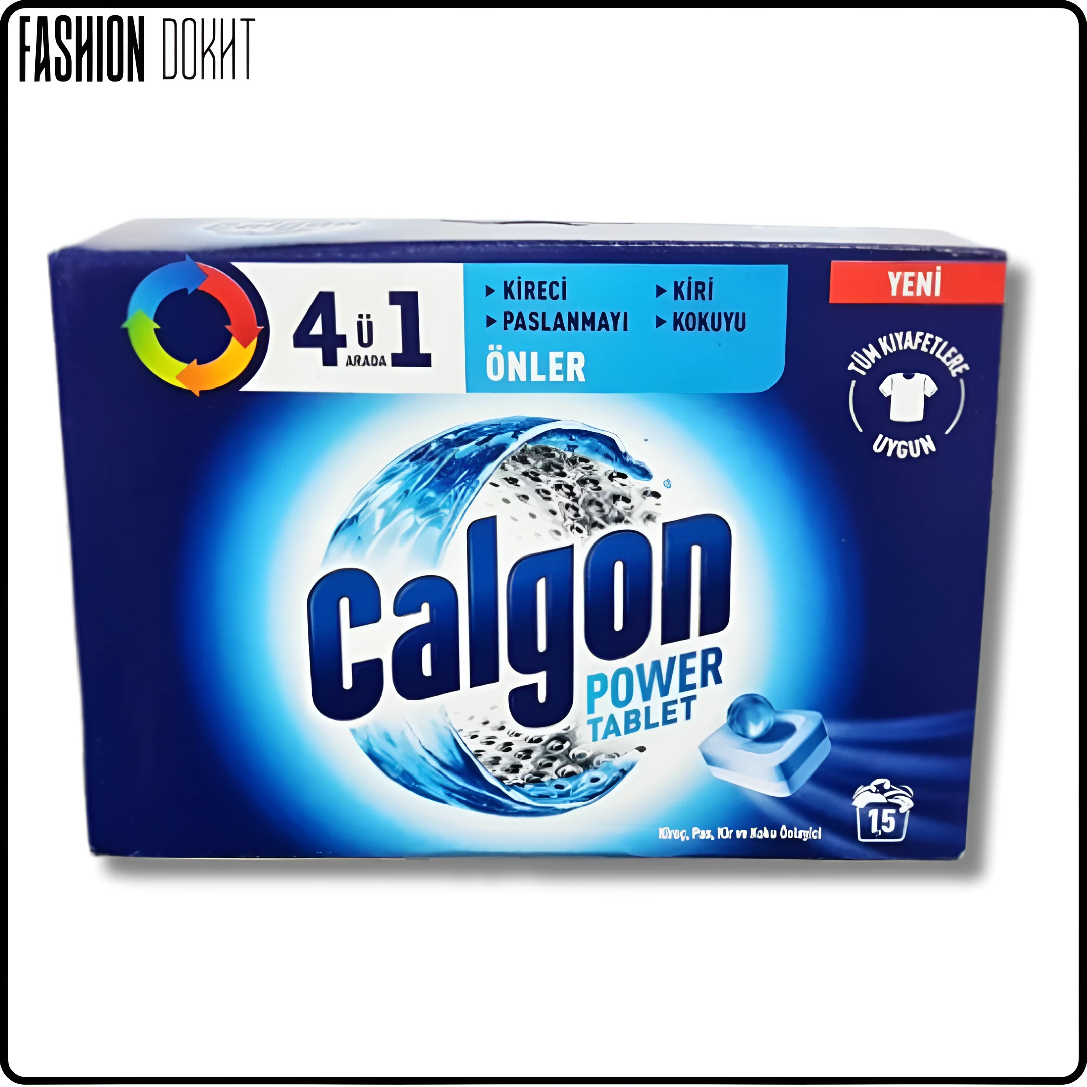 قرص جرم گیر ماشین لباسشویی کالگون مدل 4u1 Arada بسته 15 عددی