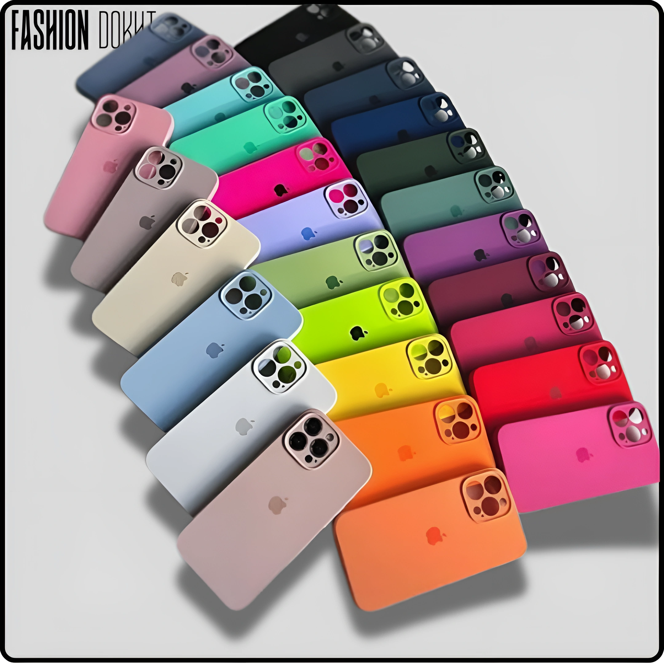 قاب سیلیکونی آیفون اورجینال در رنگ‌های متنوع با کیفیت بالا از فشن دخت