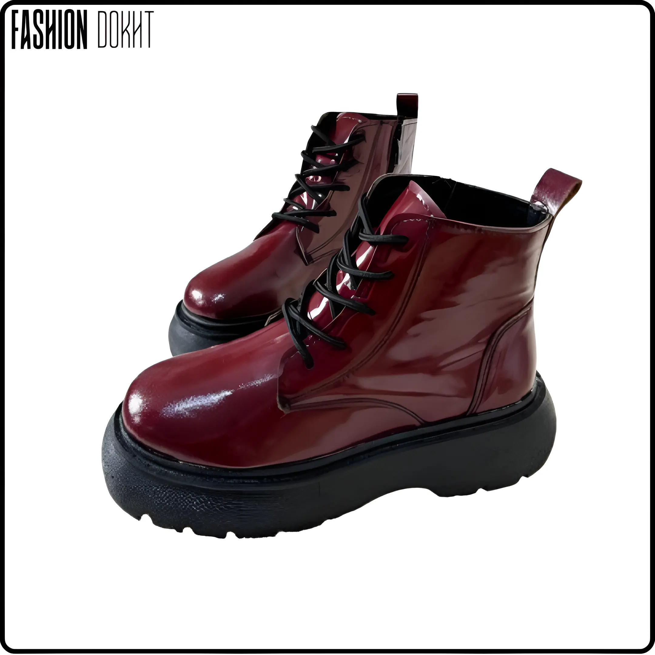 نیم بوت ترند زنانه چرم زرشکی، مشکی و پلنگی، سایزبندی 37 تا 40، زیره PU و کیفیت عالی، محصول فشن دخت.