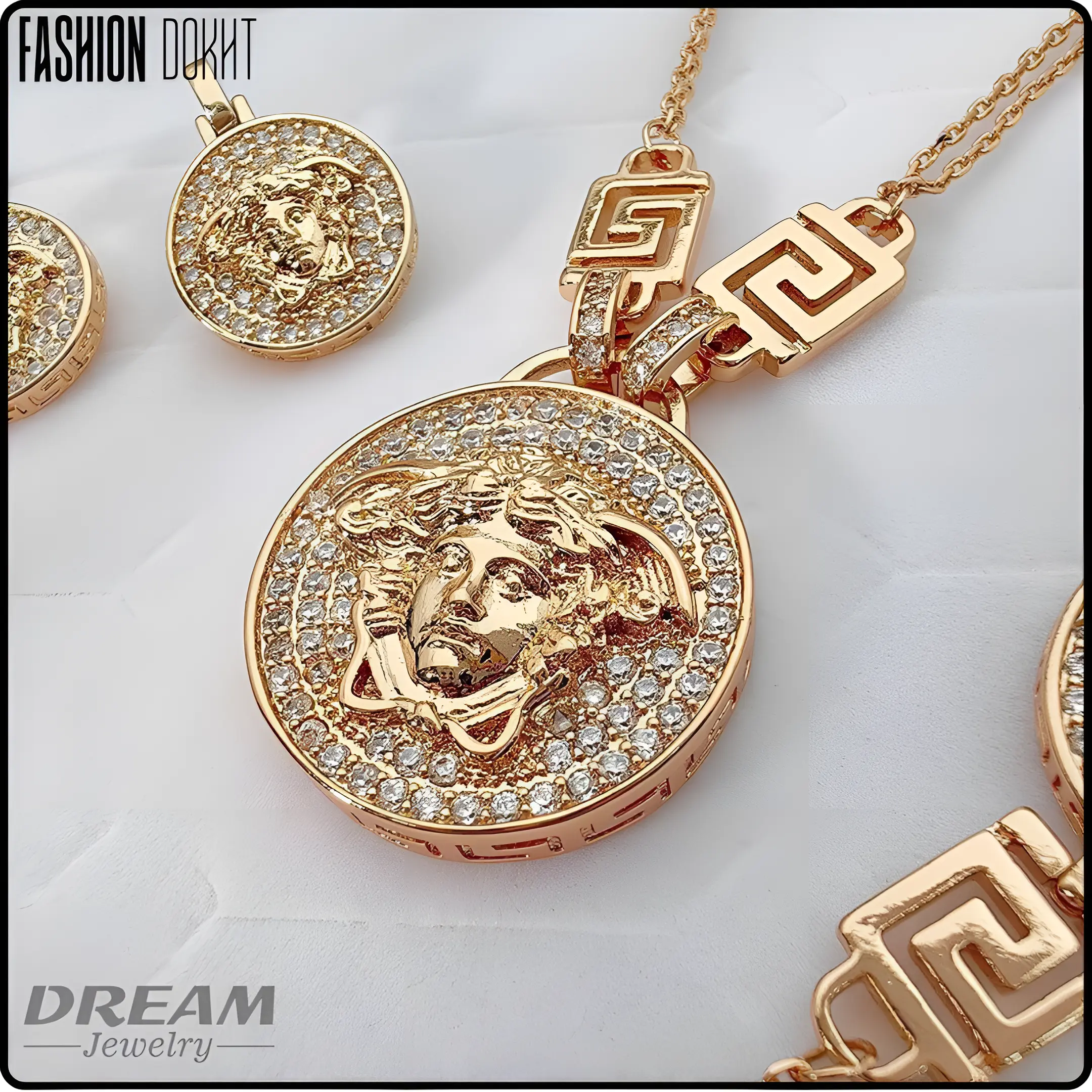 سرویس ورساچه نگین‌‌دار برند دریم - Dream