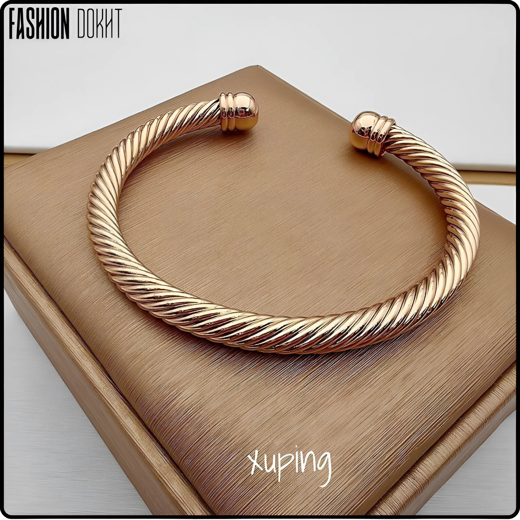 النگو خلخال 6 میل با روکش طلا از برند ژوپینگ