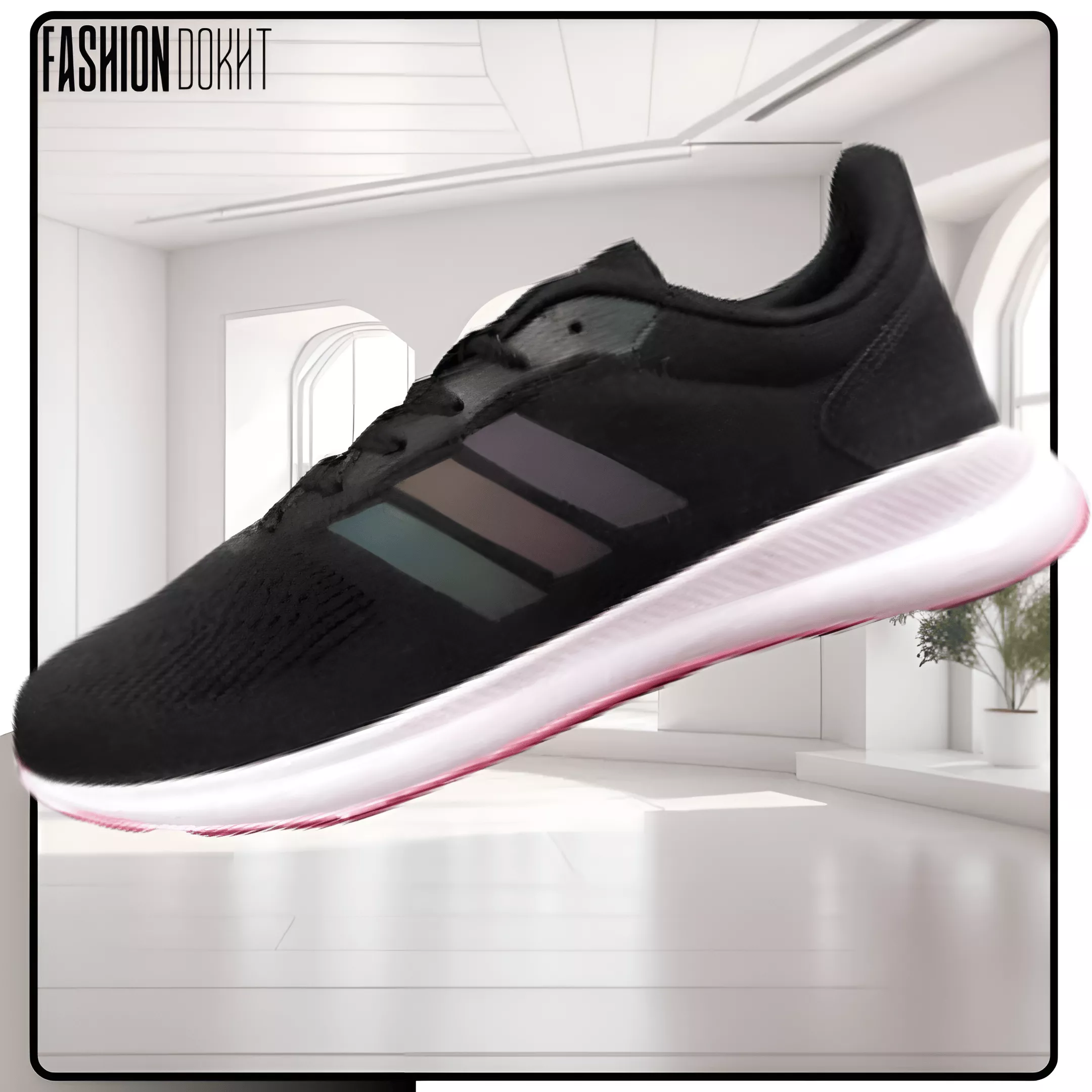 کتونی هولوگرامی آدیداس مردانه - مشکی - فروشگاه فشن دخت