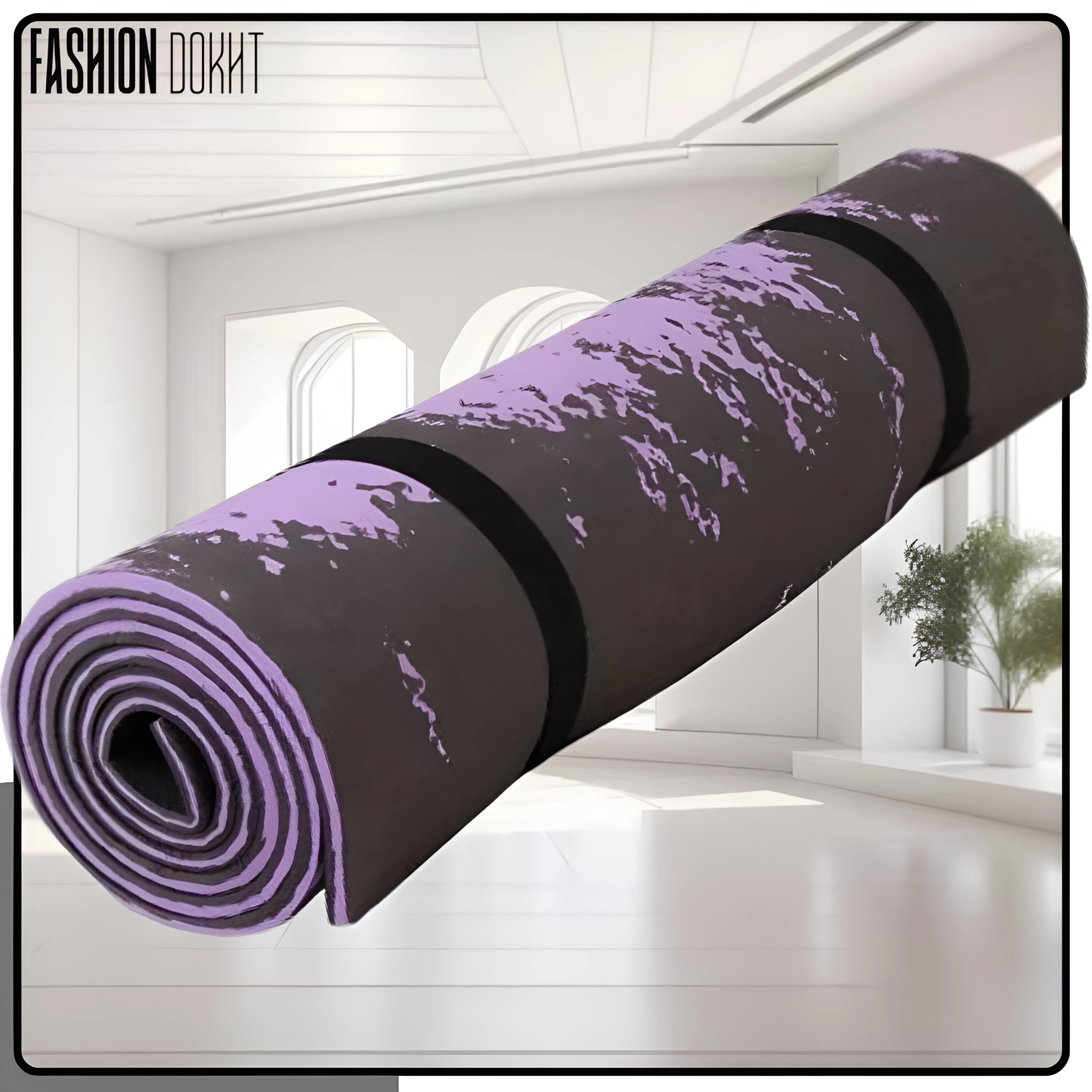 زیرانداز یوگا ایرانی با ضخامت 6 میلی‌متر و رنگ نوک مدادی