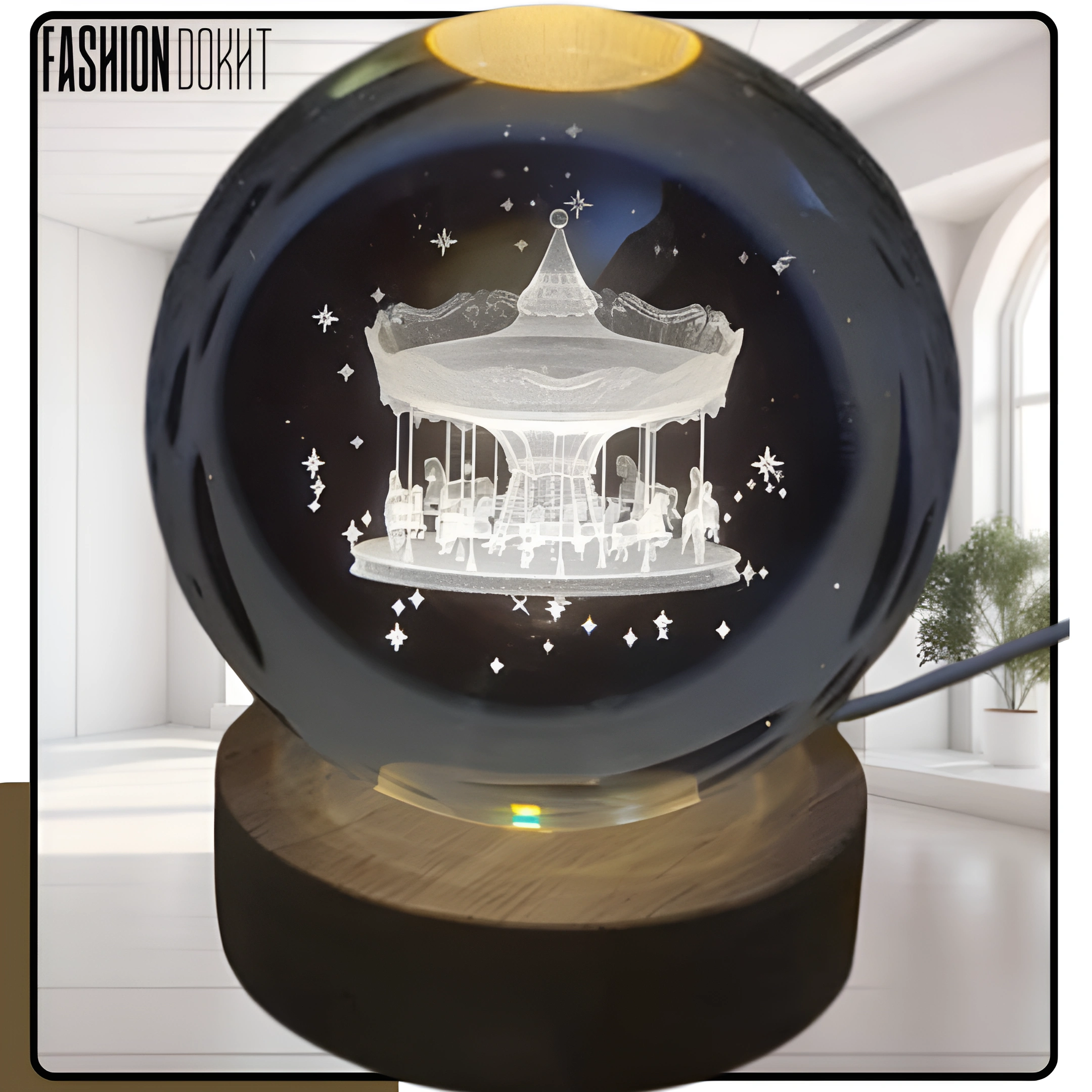 گوی دکوری طرح اسب های بازی برای دکوراسیون، فنگ شویی و تزئینات خانه و دفتر کار