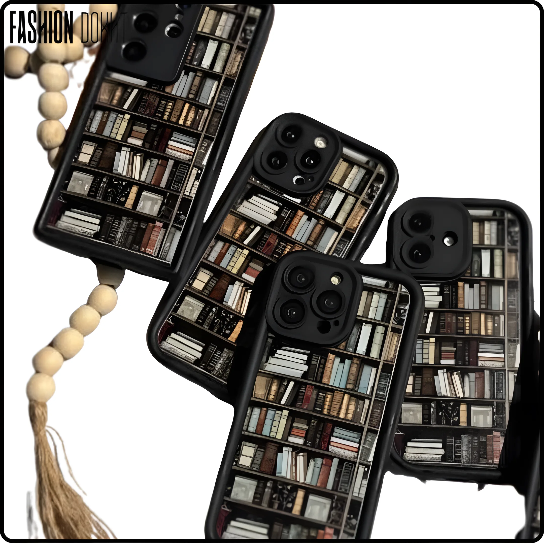 قاب گوشی طرح کتابخانه